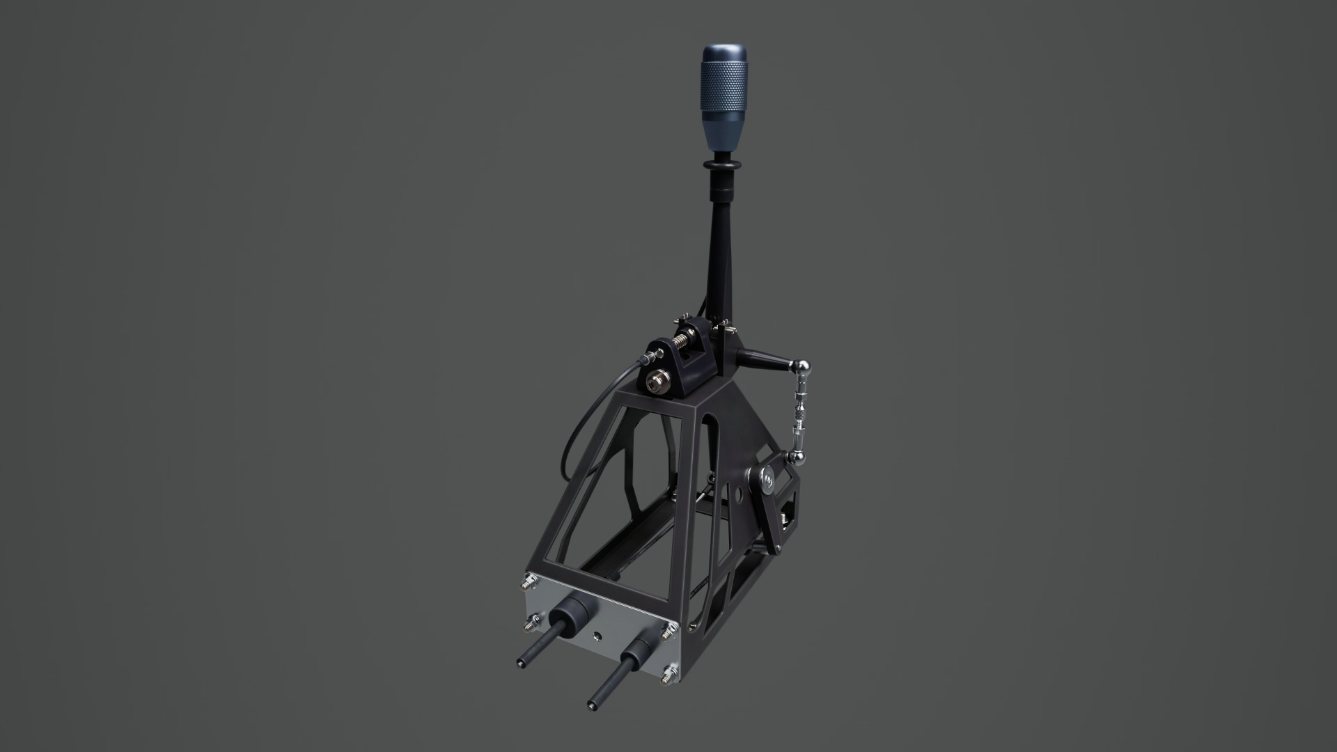 Short Shifter 01 - Variation A - Light Blue Low-poly 3D model_7