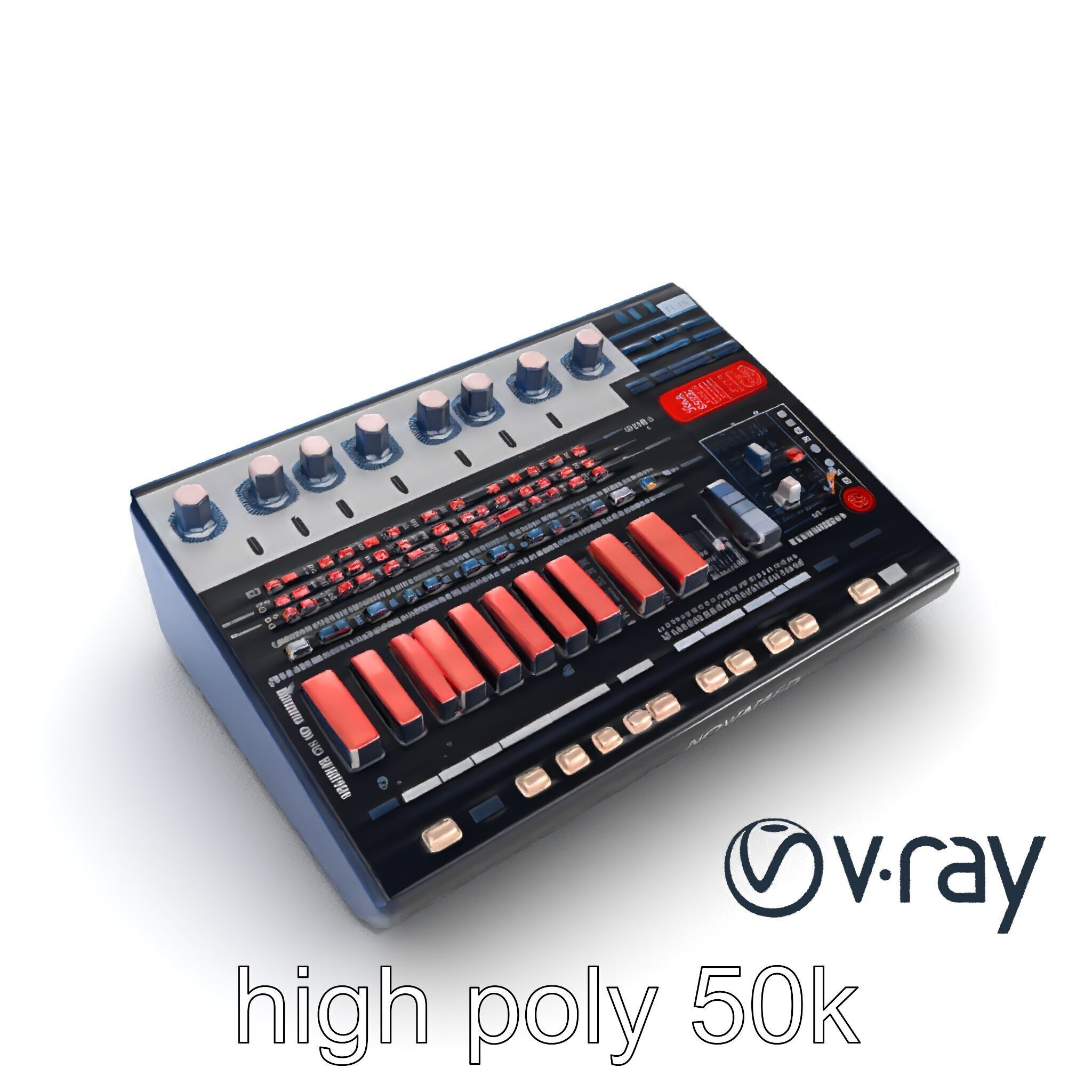 NovaFader Mixer Motorized Crossfader model pack Low-poly 3D model_32