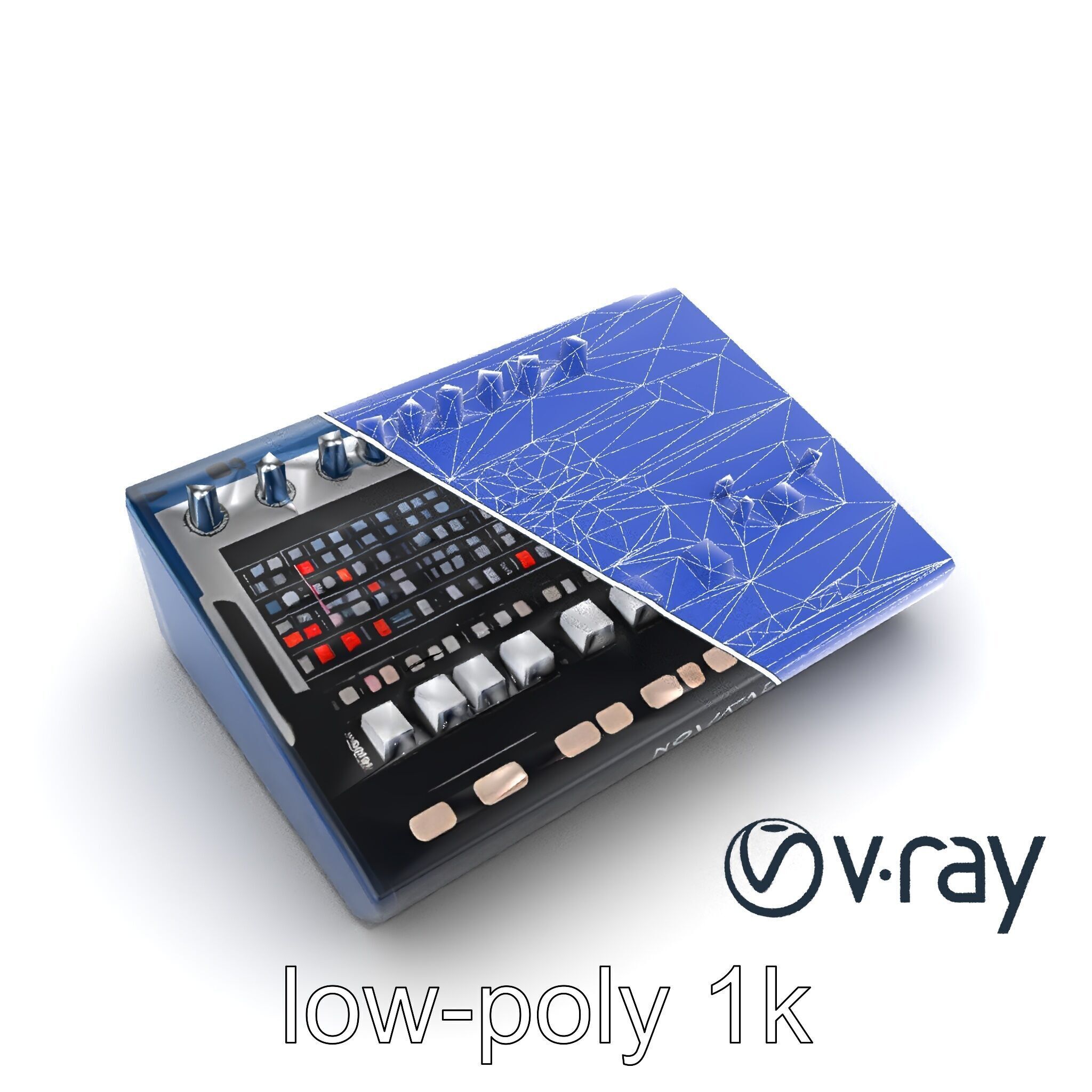 NovaFader Mixer Motorized Crossfader model pack Low-poly 3D model_28