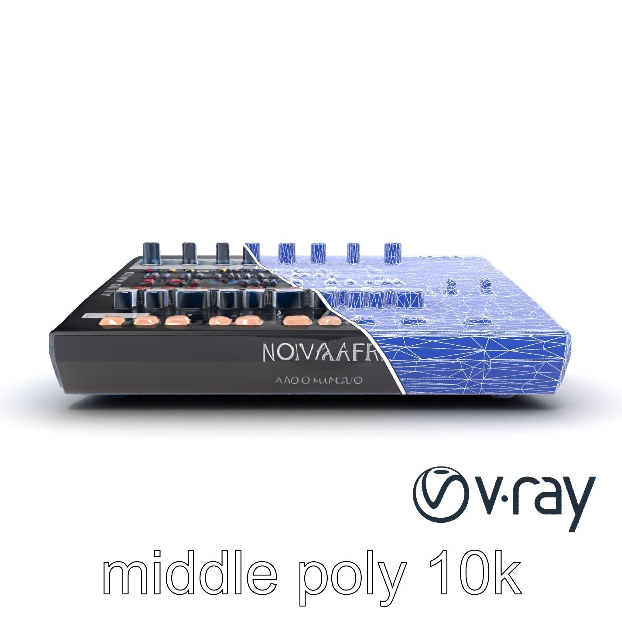 NovaFader Mixer Motorized Crossfader model pack Low-poly 3D model_27