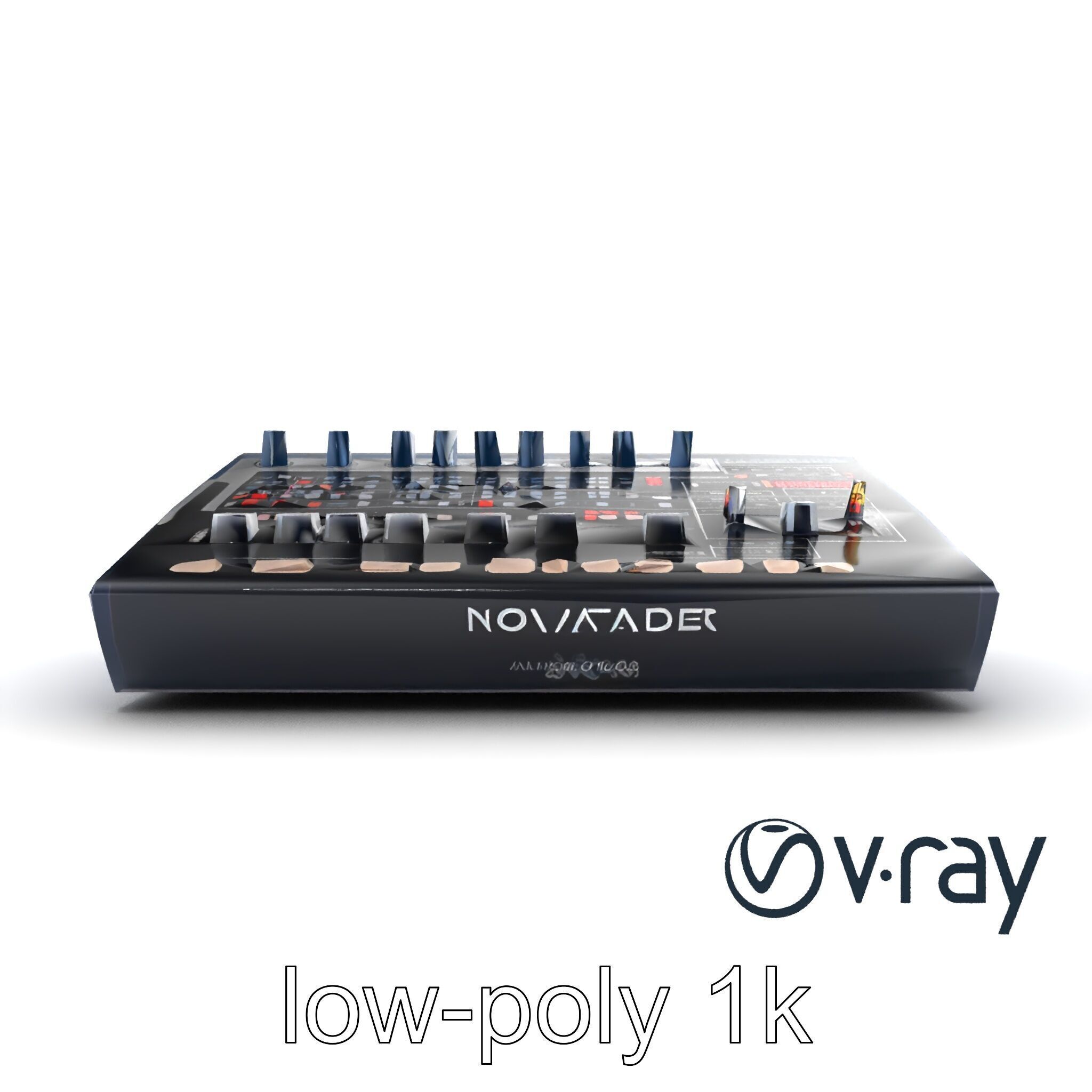 NovaFader Mixer Motorized Crossfader model pack Low-poly 3D model_21