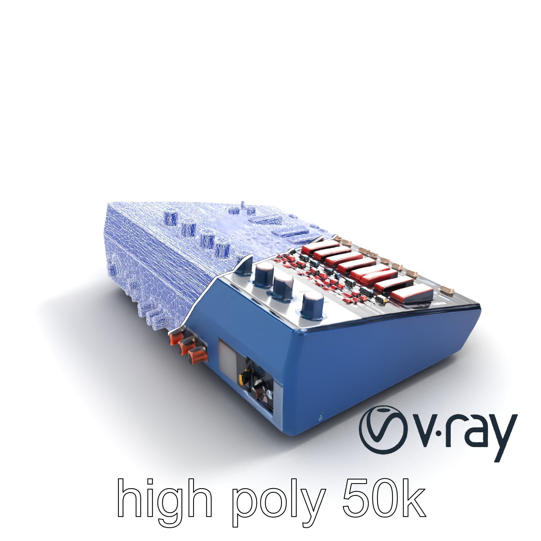 NovaFader Mixer Motorized Crossfader model pack Low-poly 3D model_24