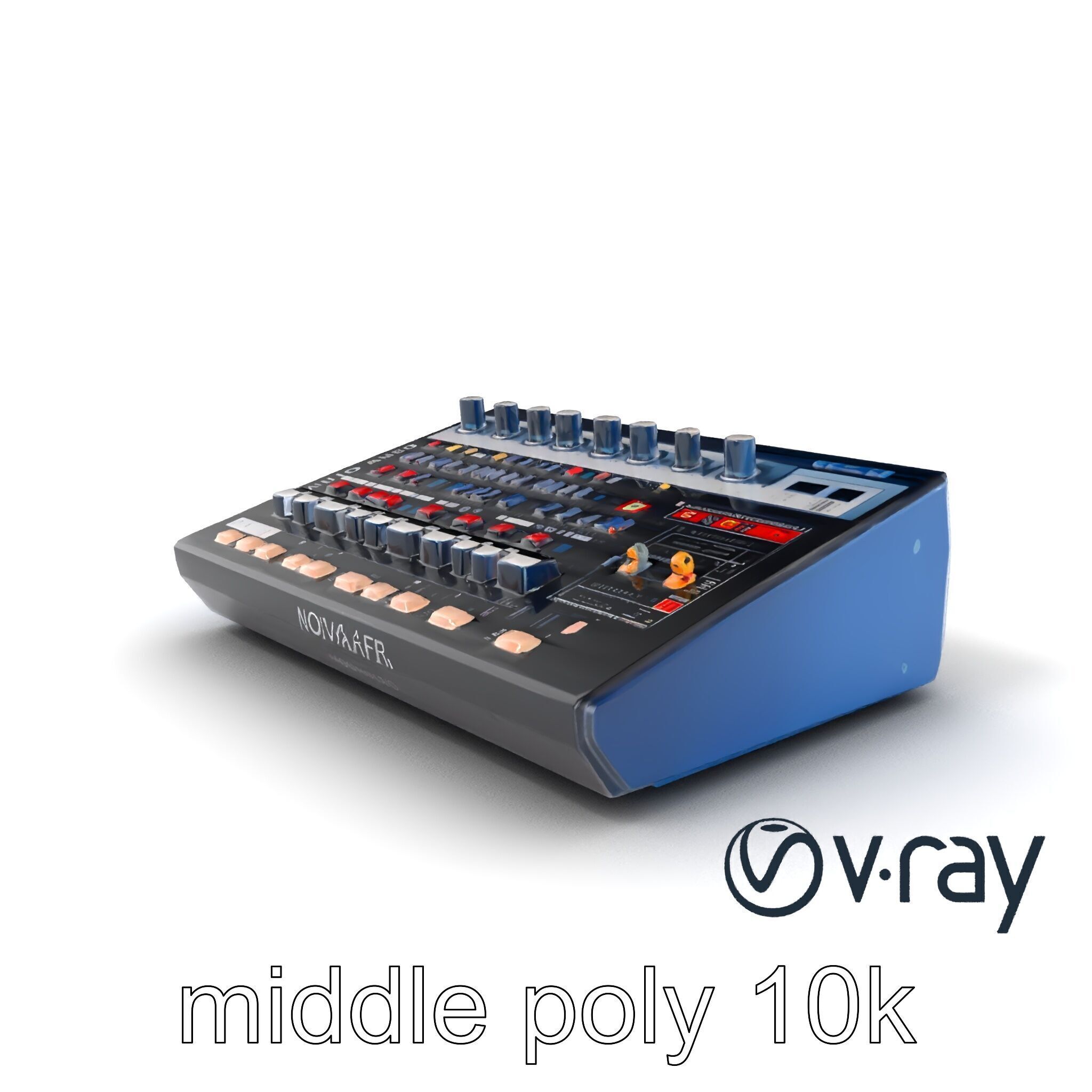 NovaFader Mixer Motorized Crossfader model pack Low-poly 3D model_3