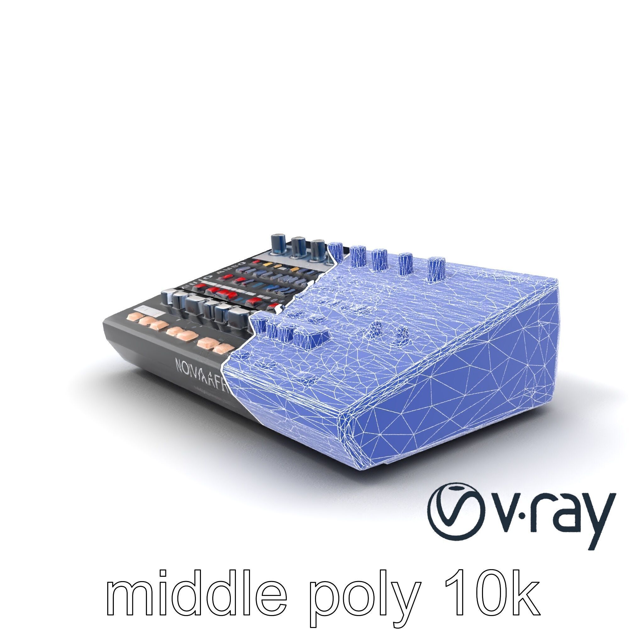 NovaFader Mixer Motorized Crossfader model pack Low-poly 3D model_20