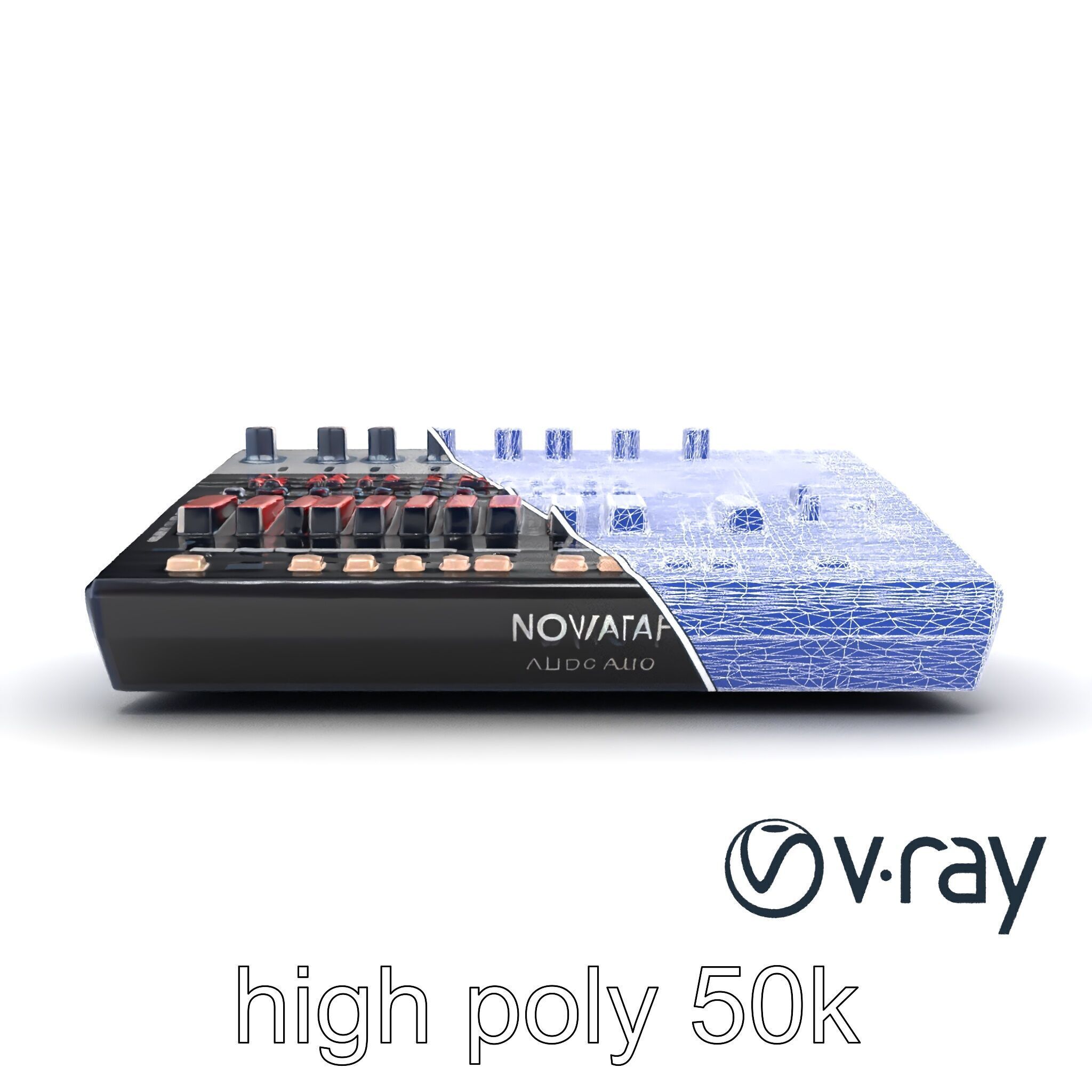 NovaFader Mixer Motorized Crossfader model pack Low-poly 3D model_19