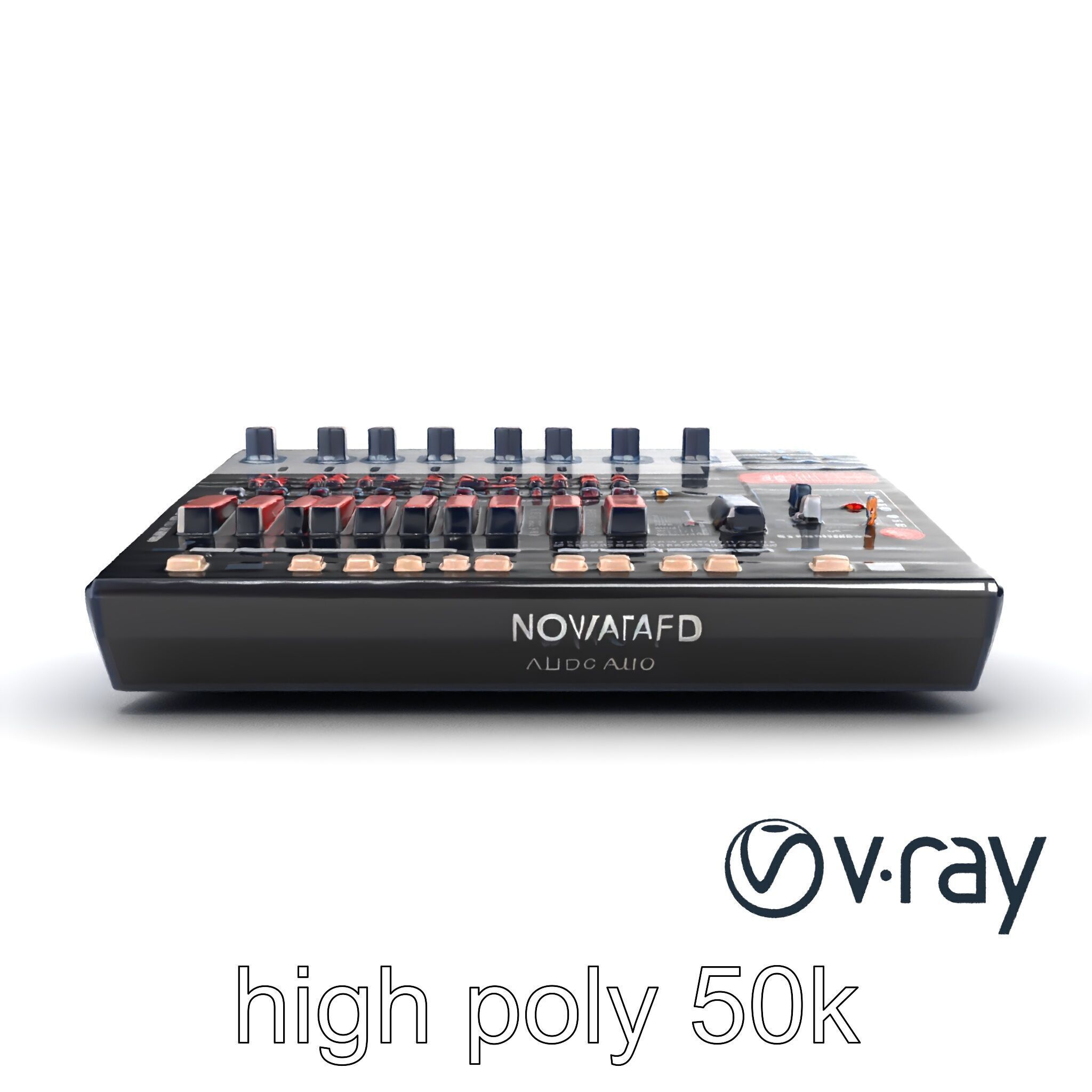 NovaFader Mixer Motorized Crossfader model pack Low-poly 3D model_22