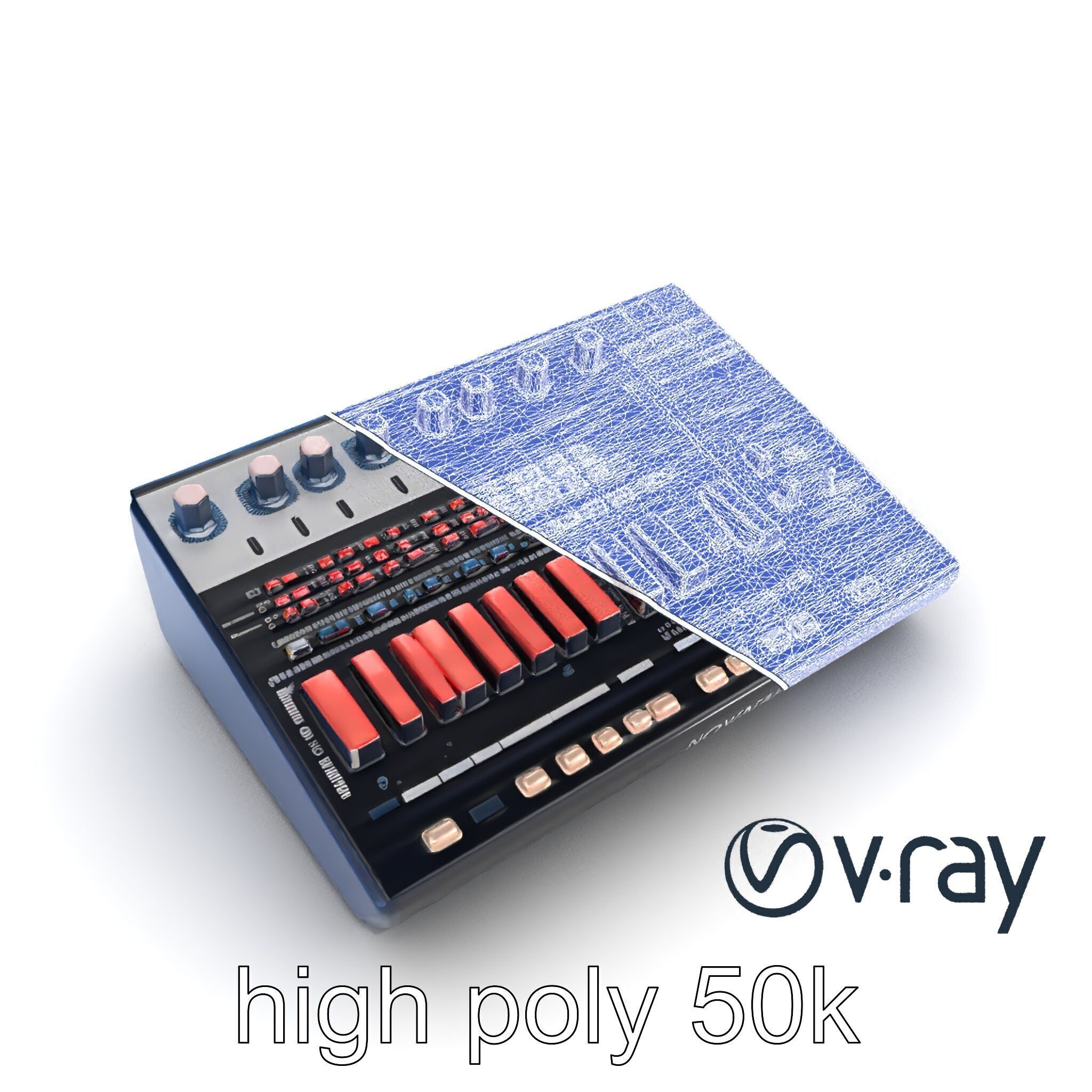 NovaFader Mixer Motorized Crossfader model pack Low-poly 3D model_25
