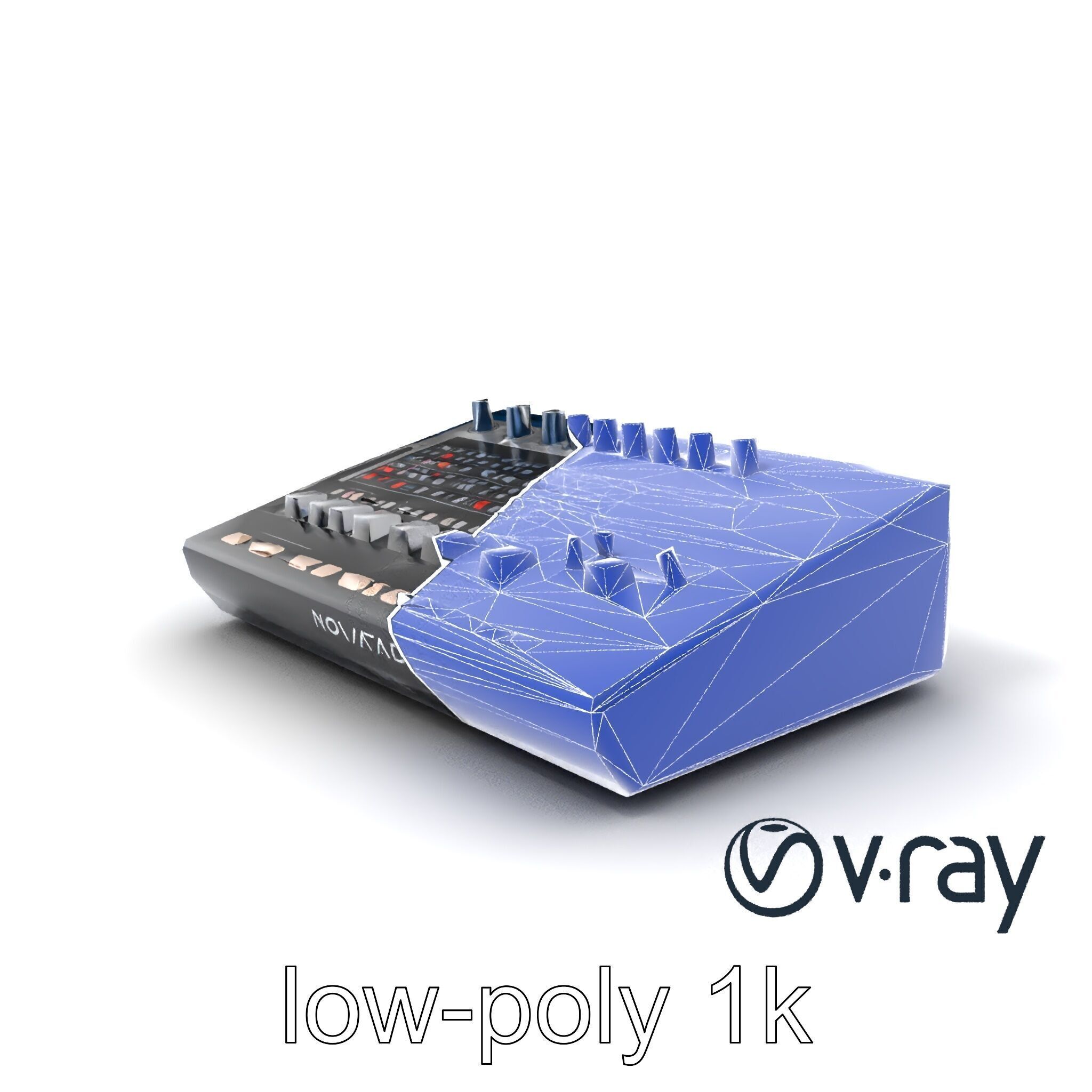NovaFader Mixer Motorized Crossfader model pack Low-poly 3D model_7