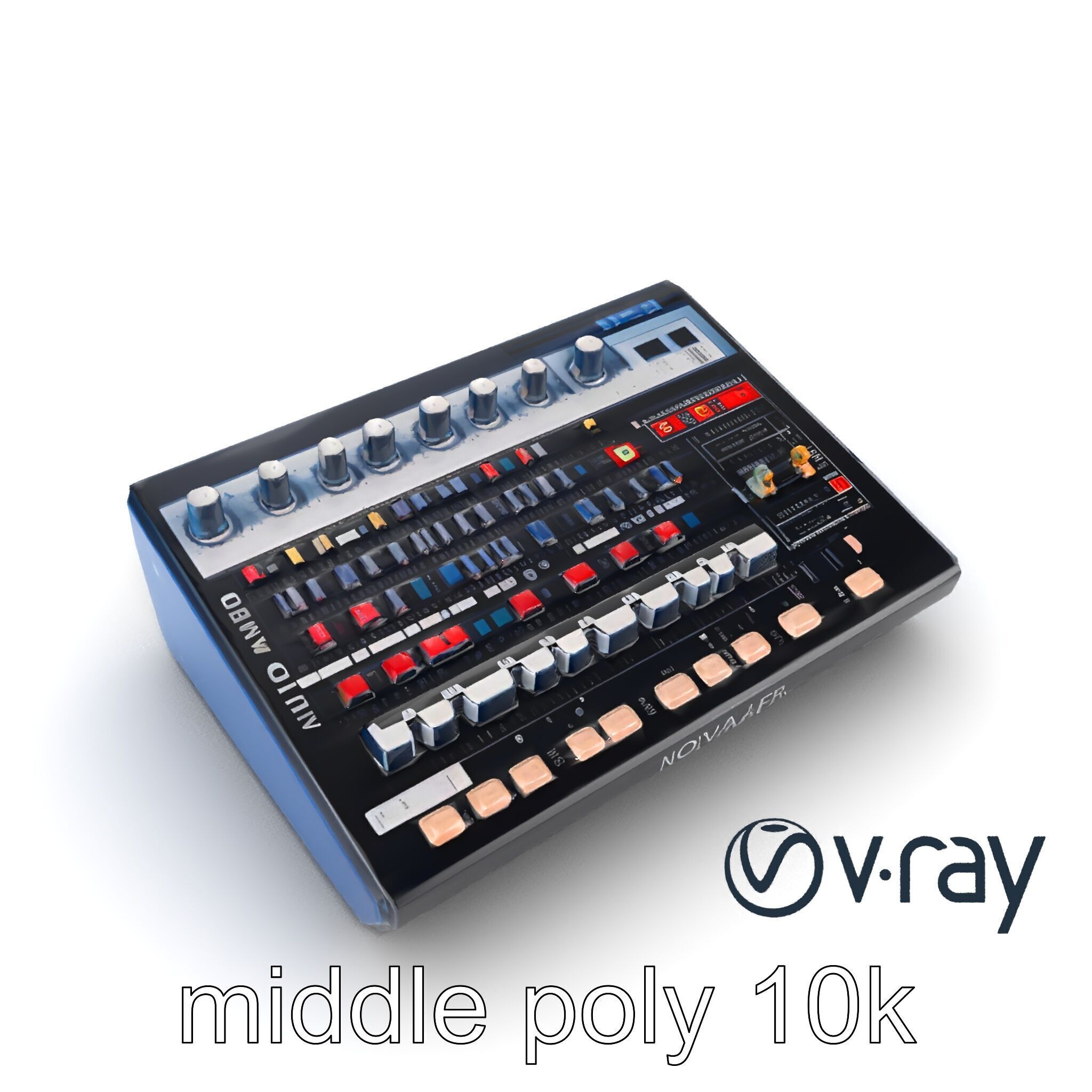NovaFader Mixer Motorized Crossfader model pack Low-poly 3D model_9