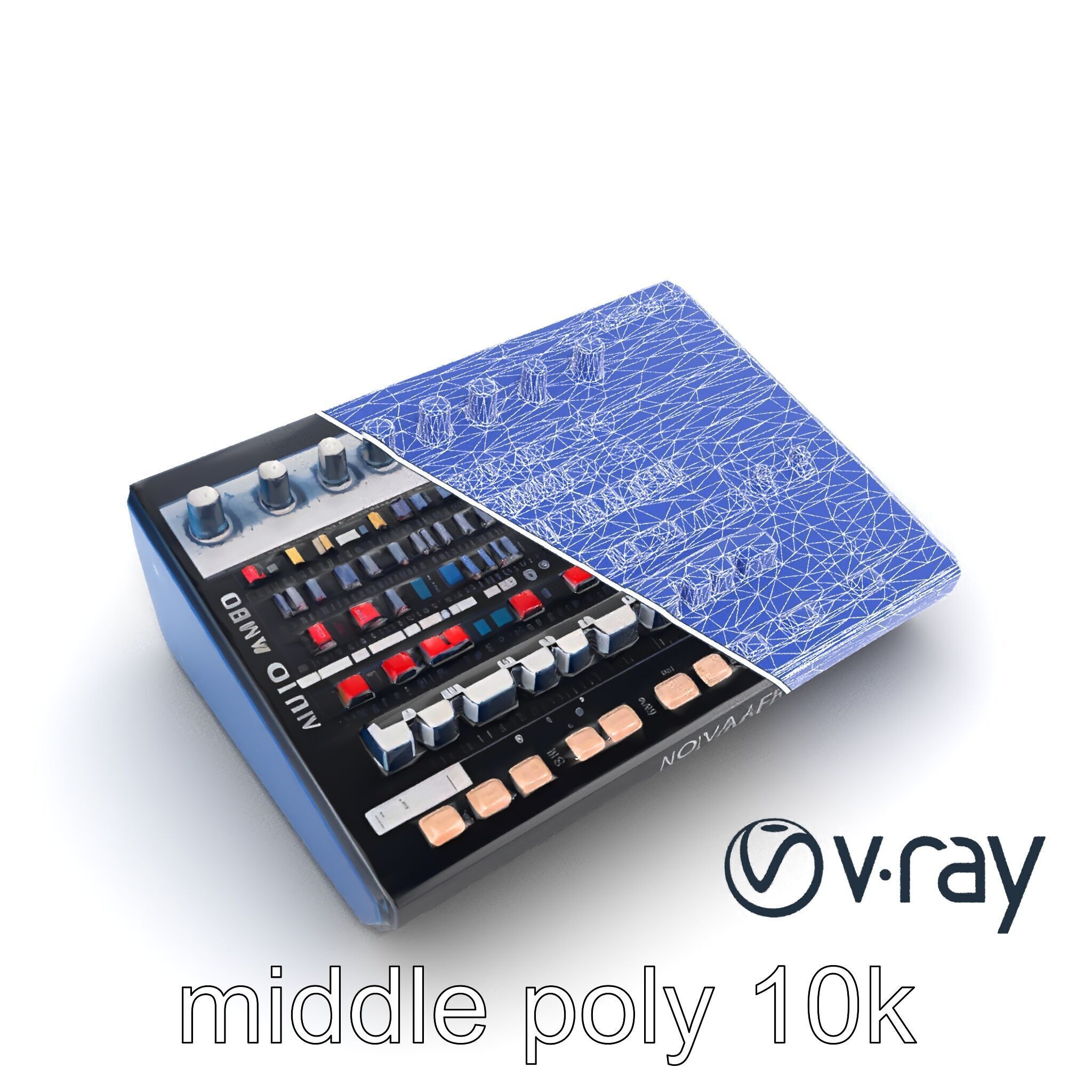NovaFader Mixer Motorized Crossfader model pack Low-poly 3D model_26