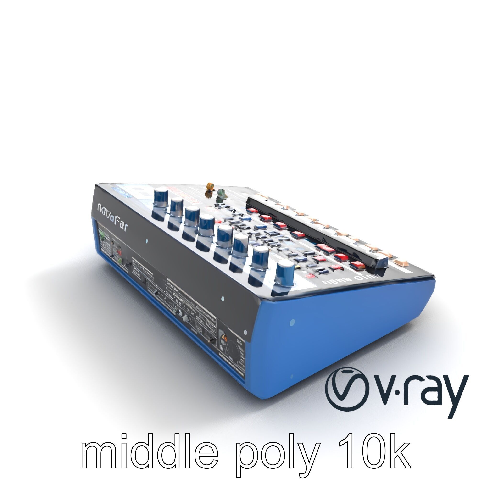 NovaFader Mixer Motorized Crossfader model pack Low-poly 3D model_6