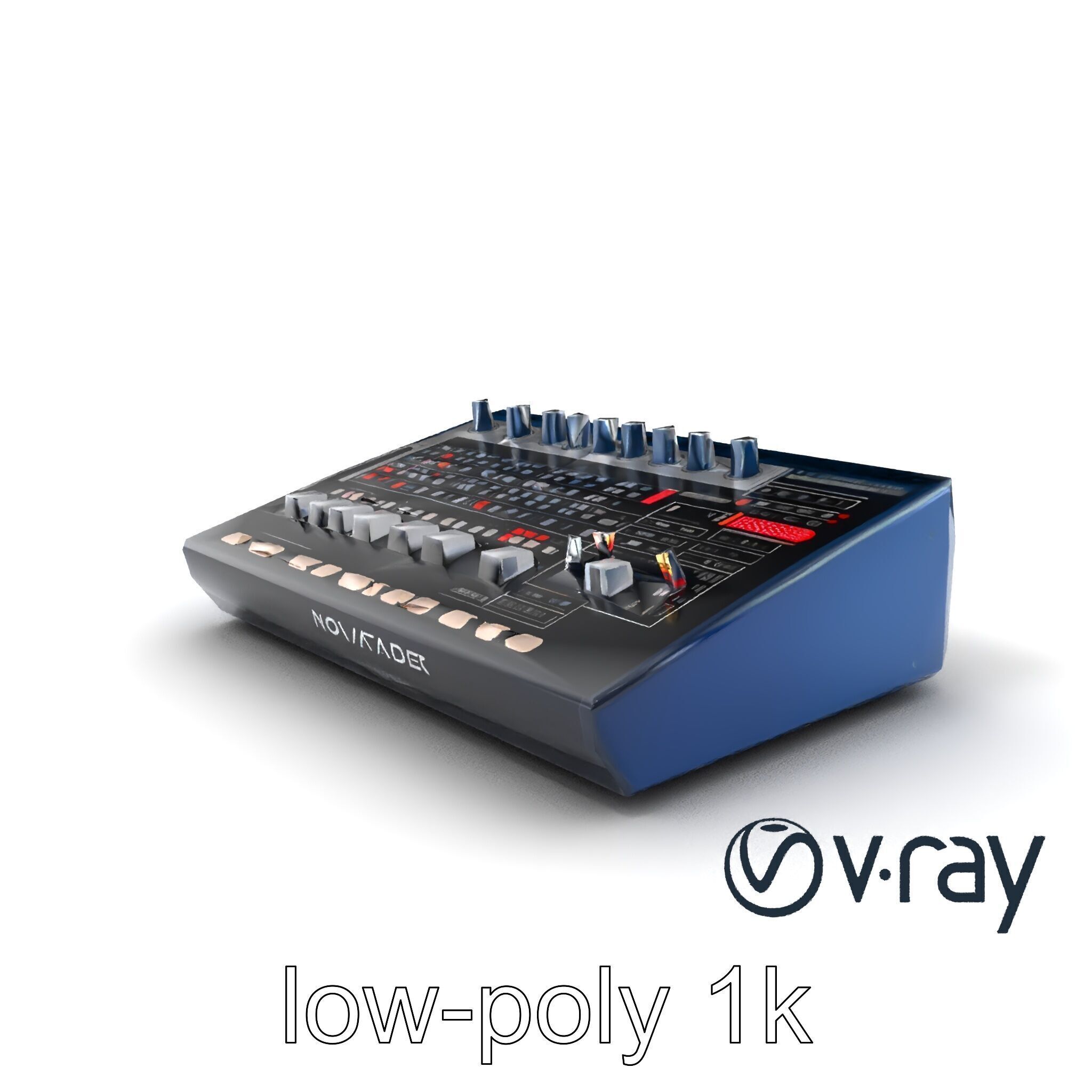 NovaFader Mixer Motorized Crossfader model pack Low-poly 3D model_2