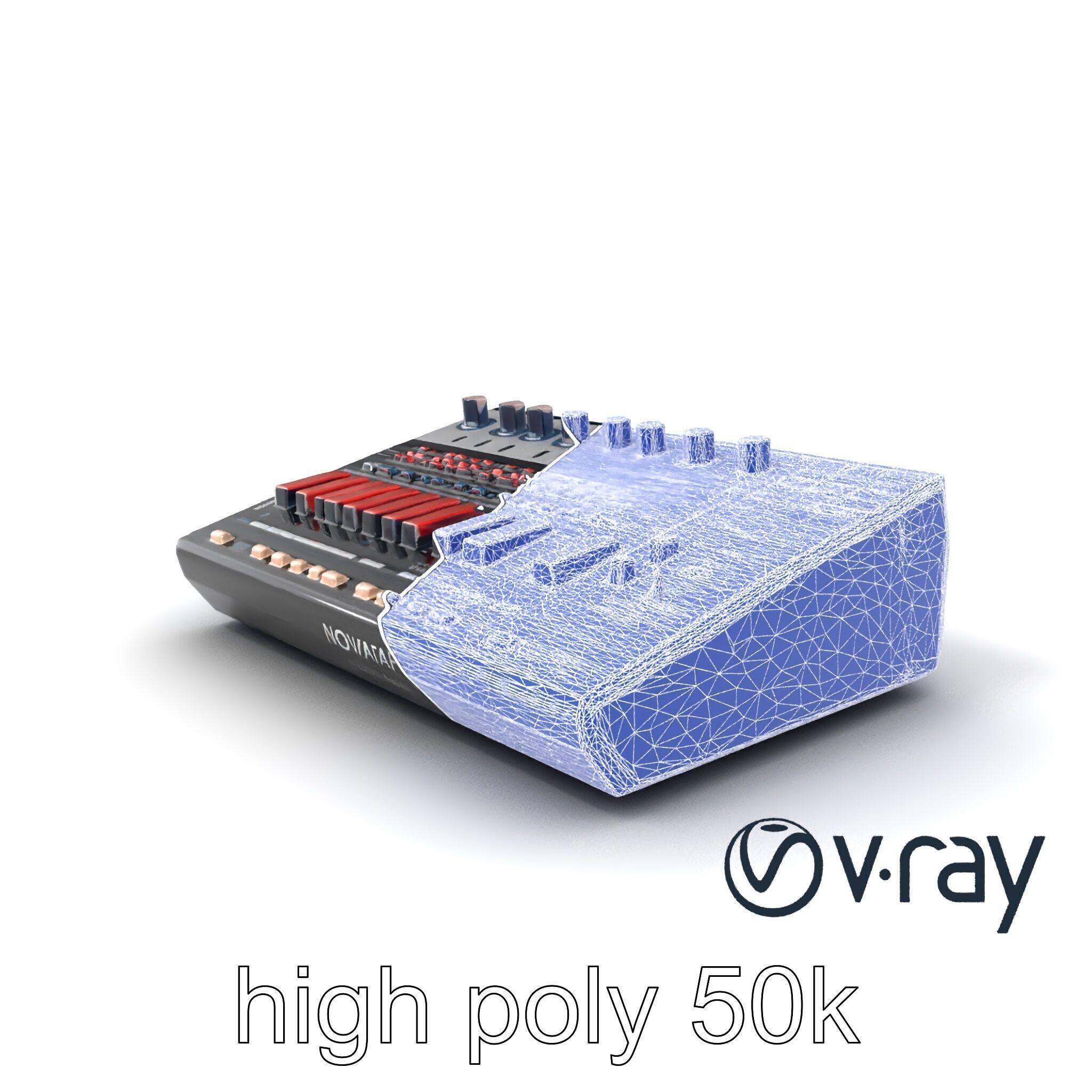 NovaFader Mixer Motorized Crossfader model pack Low-poly 3D model_8