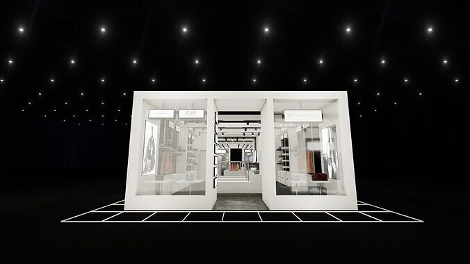 Brandys Store Booth Design 3D model