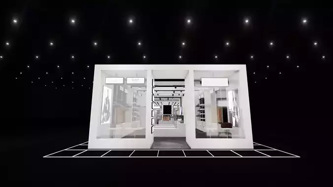 Brandys Store Booth Design 3D model