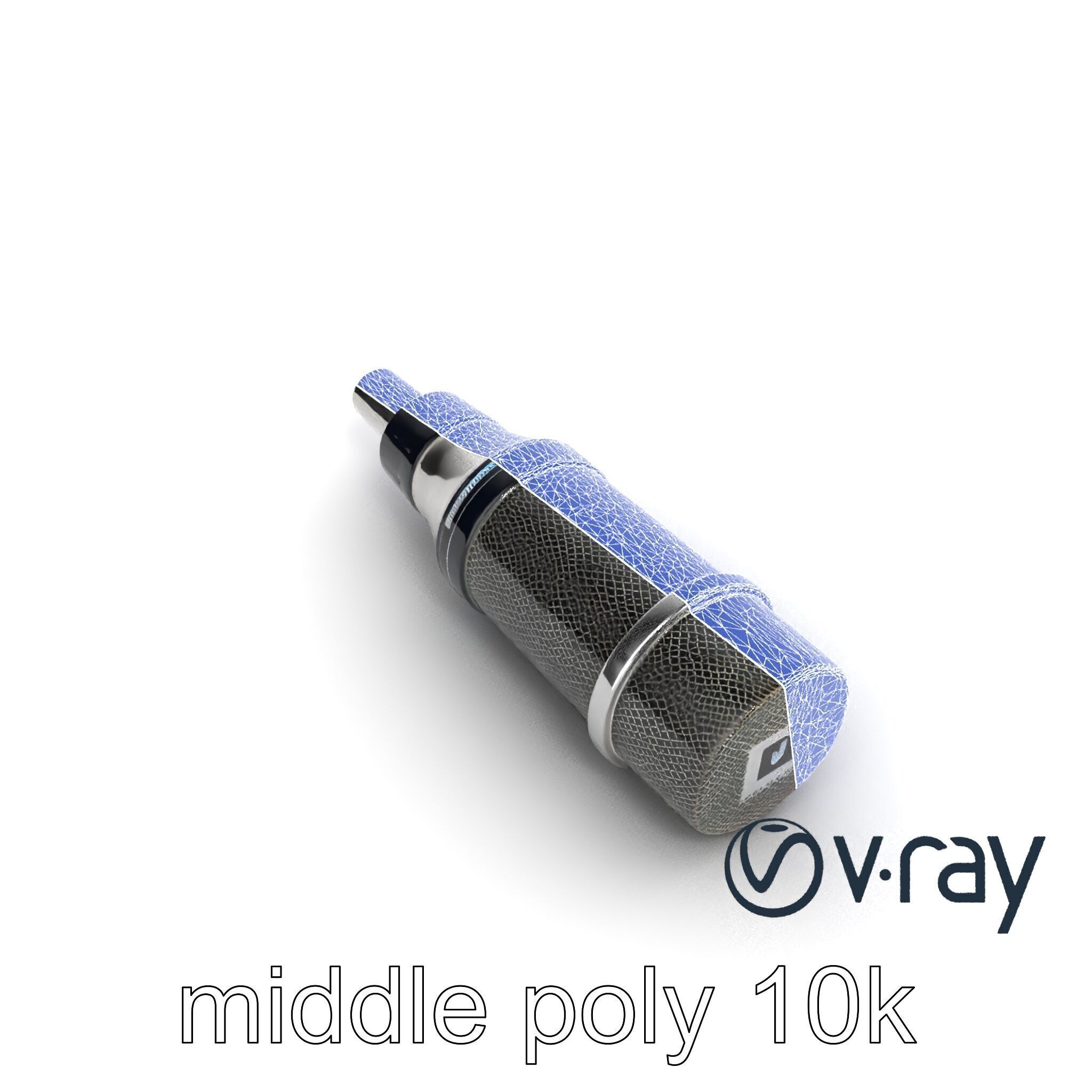 SonicLens Microphone Retro-Futuristic model pack Low-poly 3D model_18