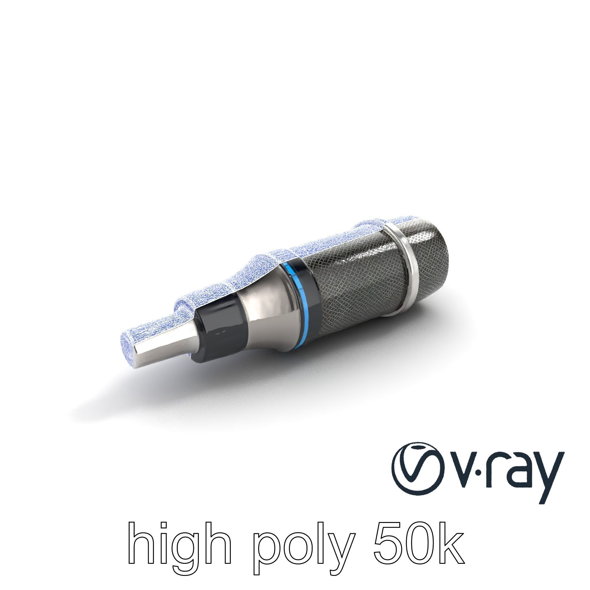 SonicLens Microphone Retro-Futuristic model pack Low-poly 3D model_19