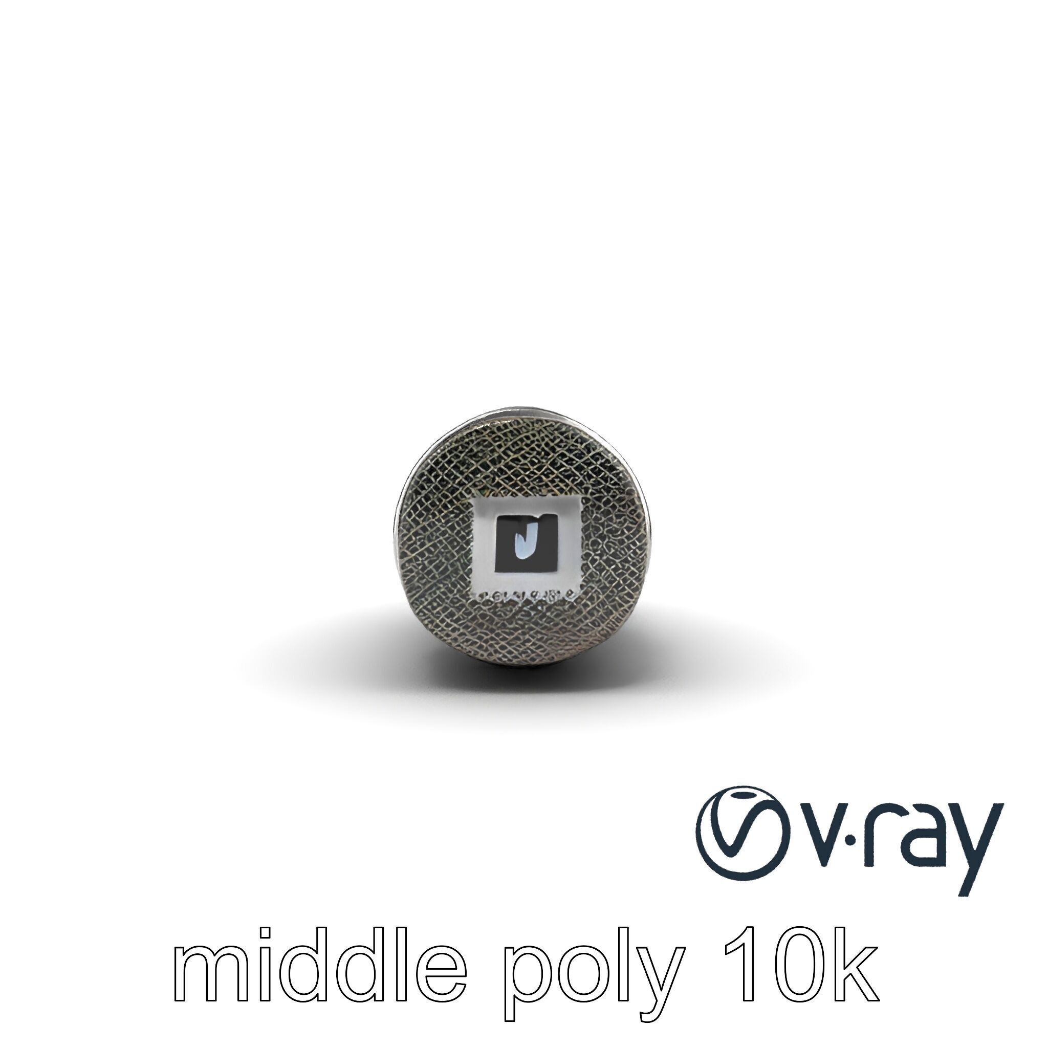 SonicLens Microphone Retro-Futuristic model pack Low-poly 3D model_25