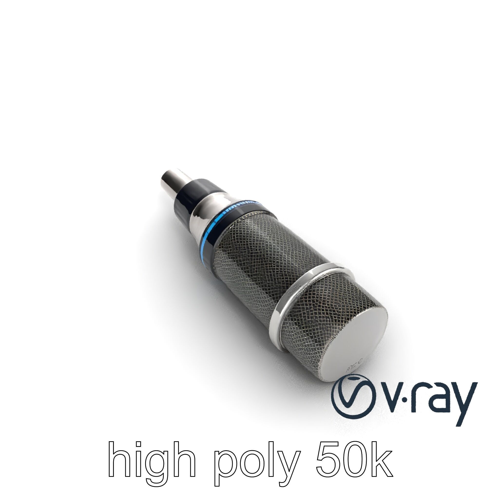 SonicLens Microphone Retro-Futuristic model pack Low-poly 3D model_16