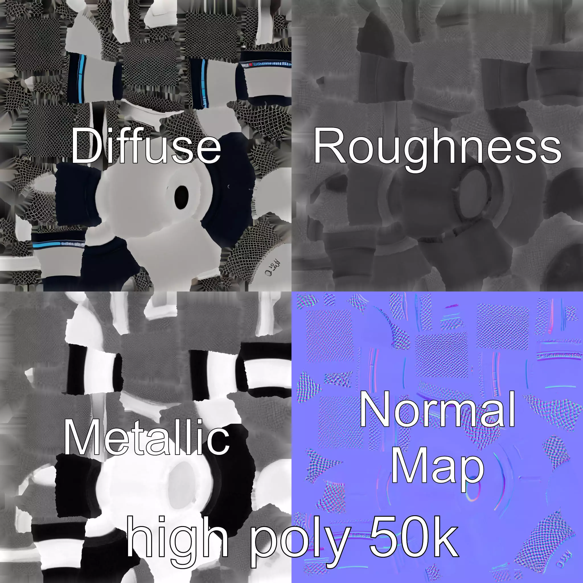 SonicLens Microphone Retro-Futuristic model pack Low-poly 3D model_0