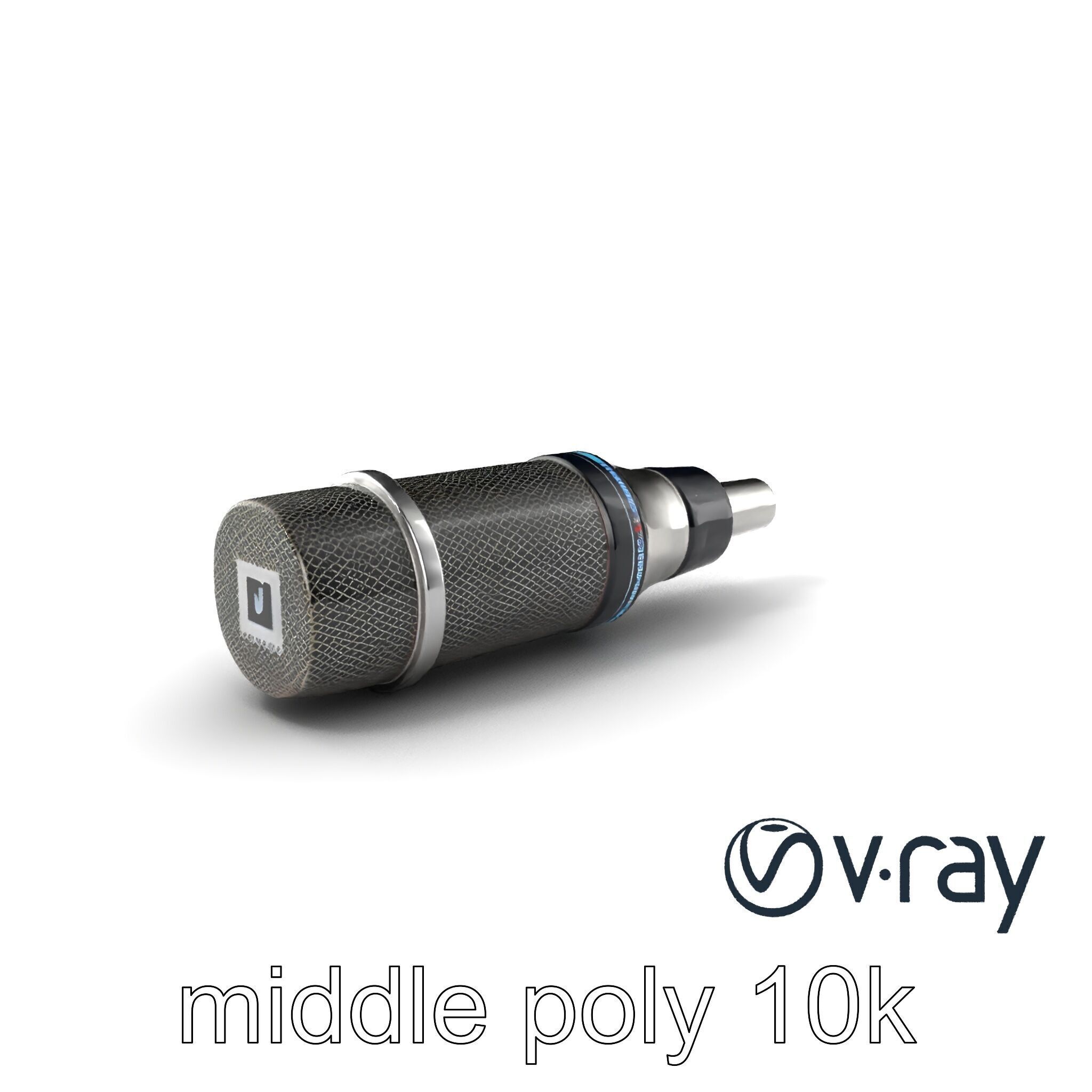 SonicLens Microphone Retro-Futuristic model pack Low-poly 3D model_3