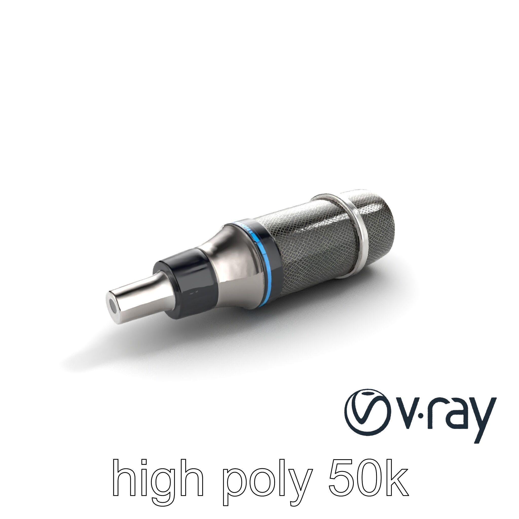 SonicLens Microphone Retro-Futuristic model pack Low-poly 3D model_8