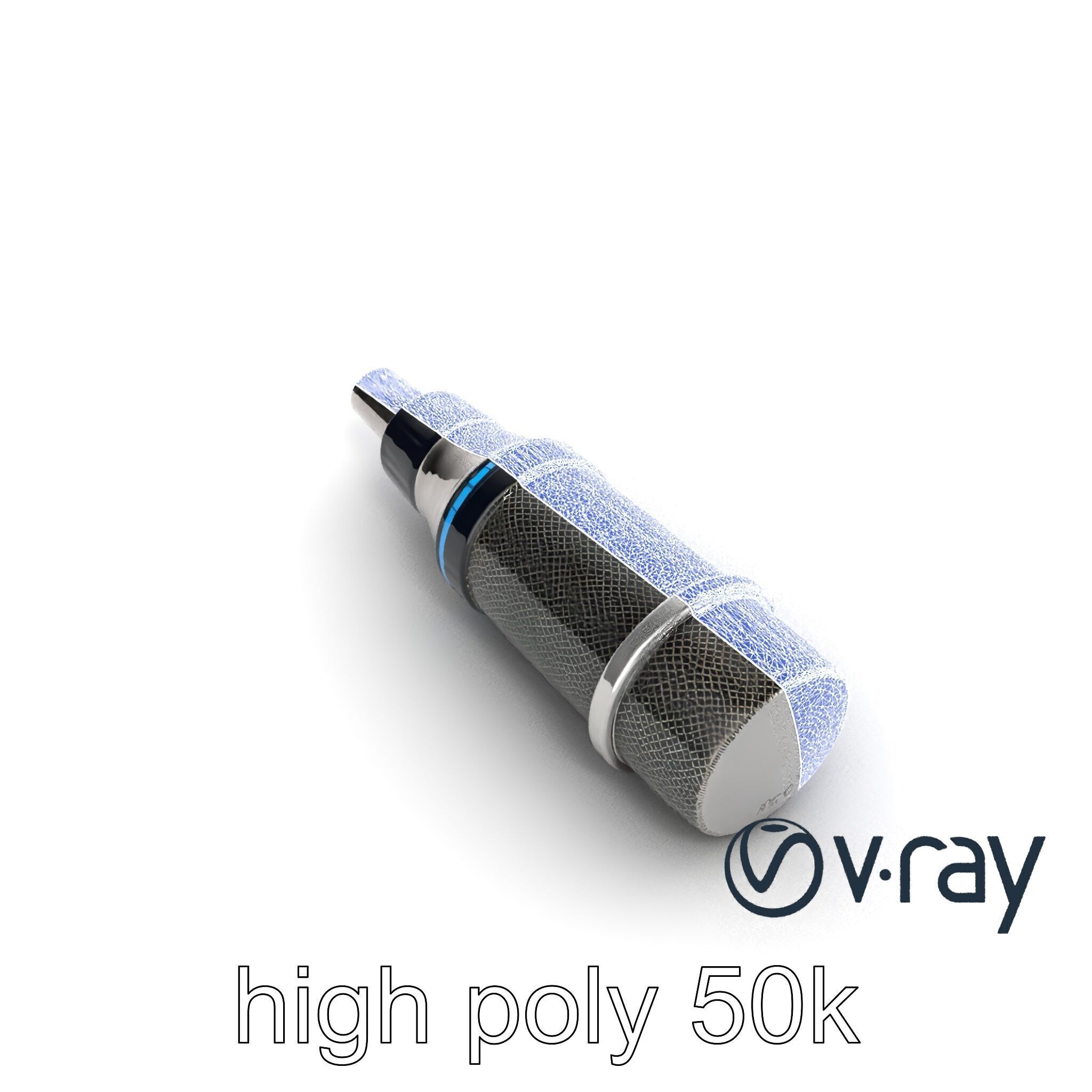 SonicLens Microphone Retro-Futuristic model pack Low-poly 3D model_20