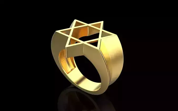 Star signet ring  model 700