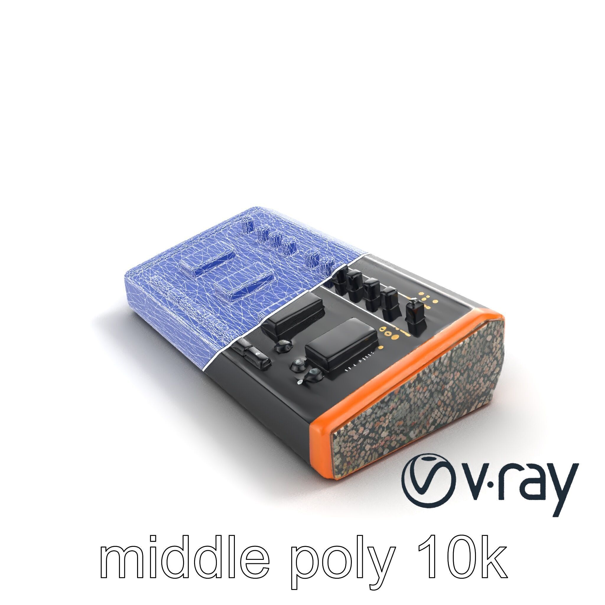 BeatHive Sampler with Granite Sides model pack Low-poly 3D model_12