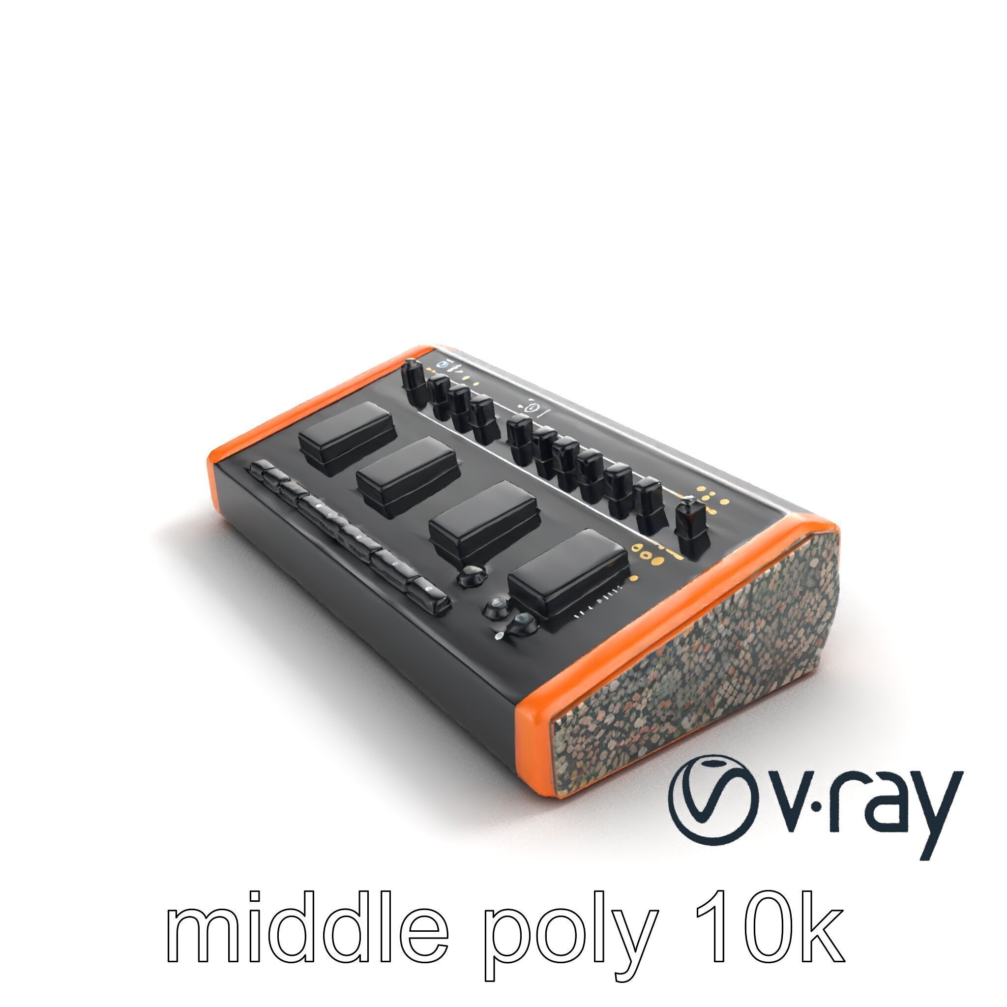 BeatHive Sampler with Granite Sides model pack Low-poly 3D model_6