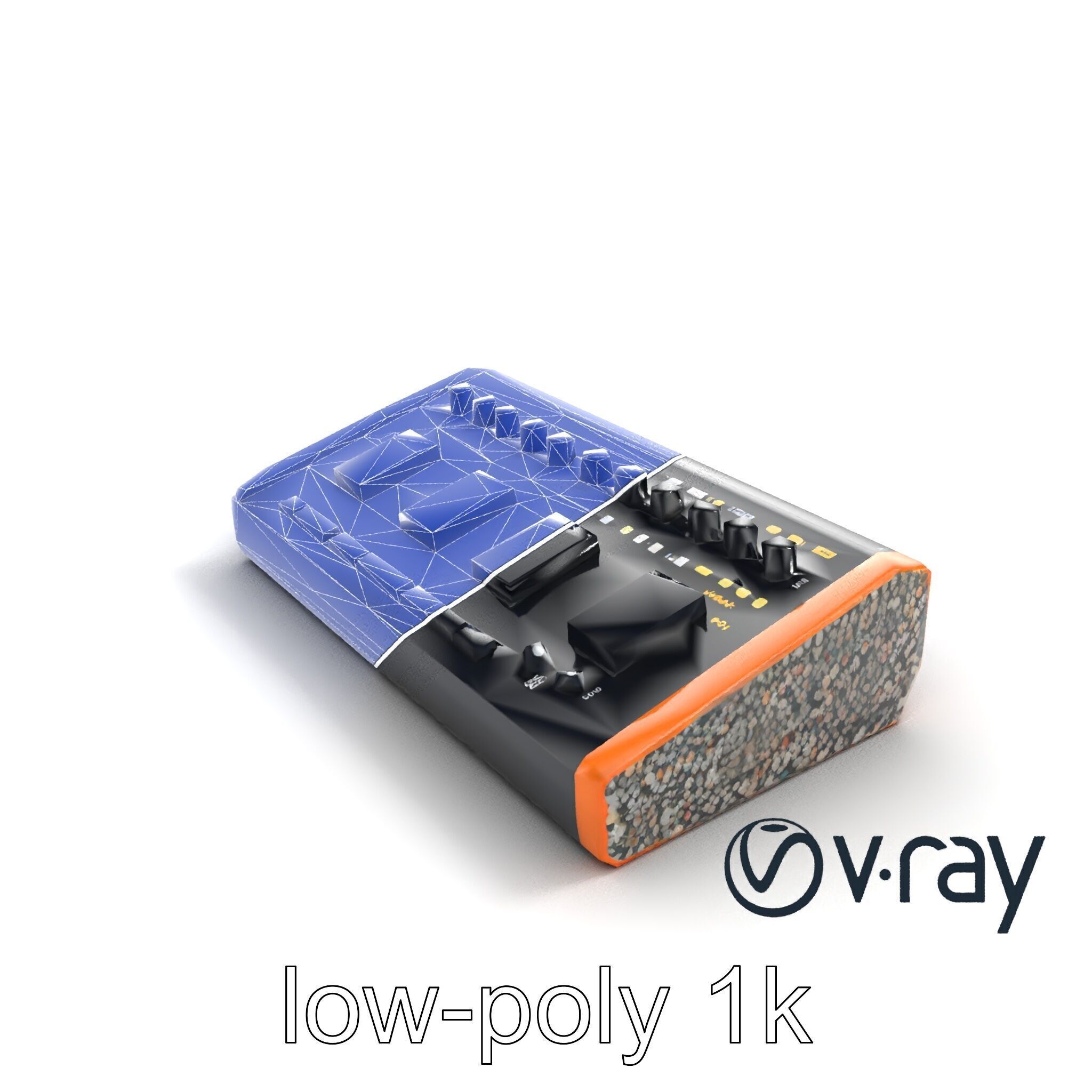 BeatHive Sampler with Granite Sides model pack Low-poly 3D model_30