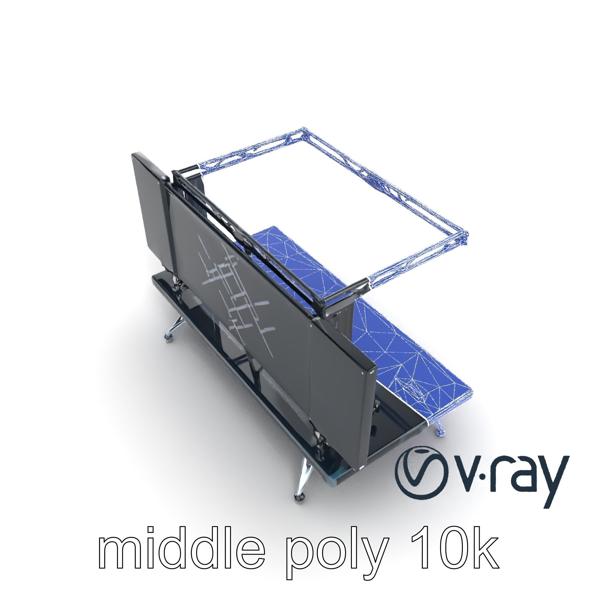 Skyline DJ Booth Modular LED Panels model pack Low-poly 3D model_14