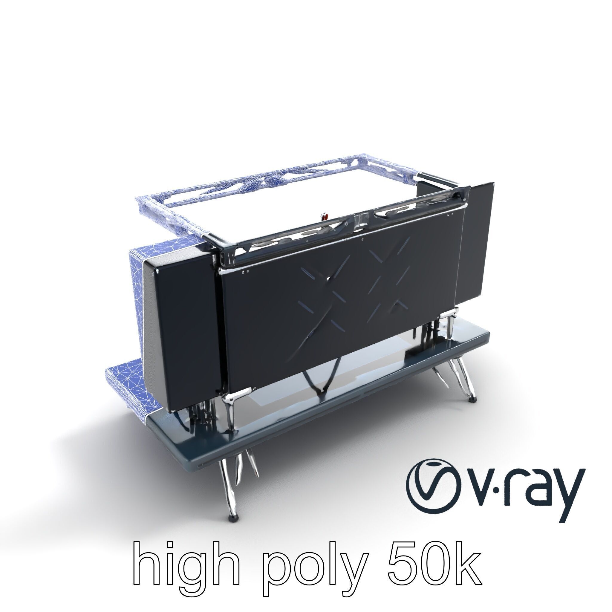 Skyline DJ Booth Modular LED Panels model pack Low-poly 3D model_15