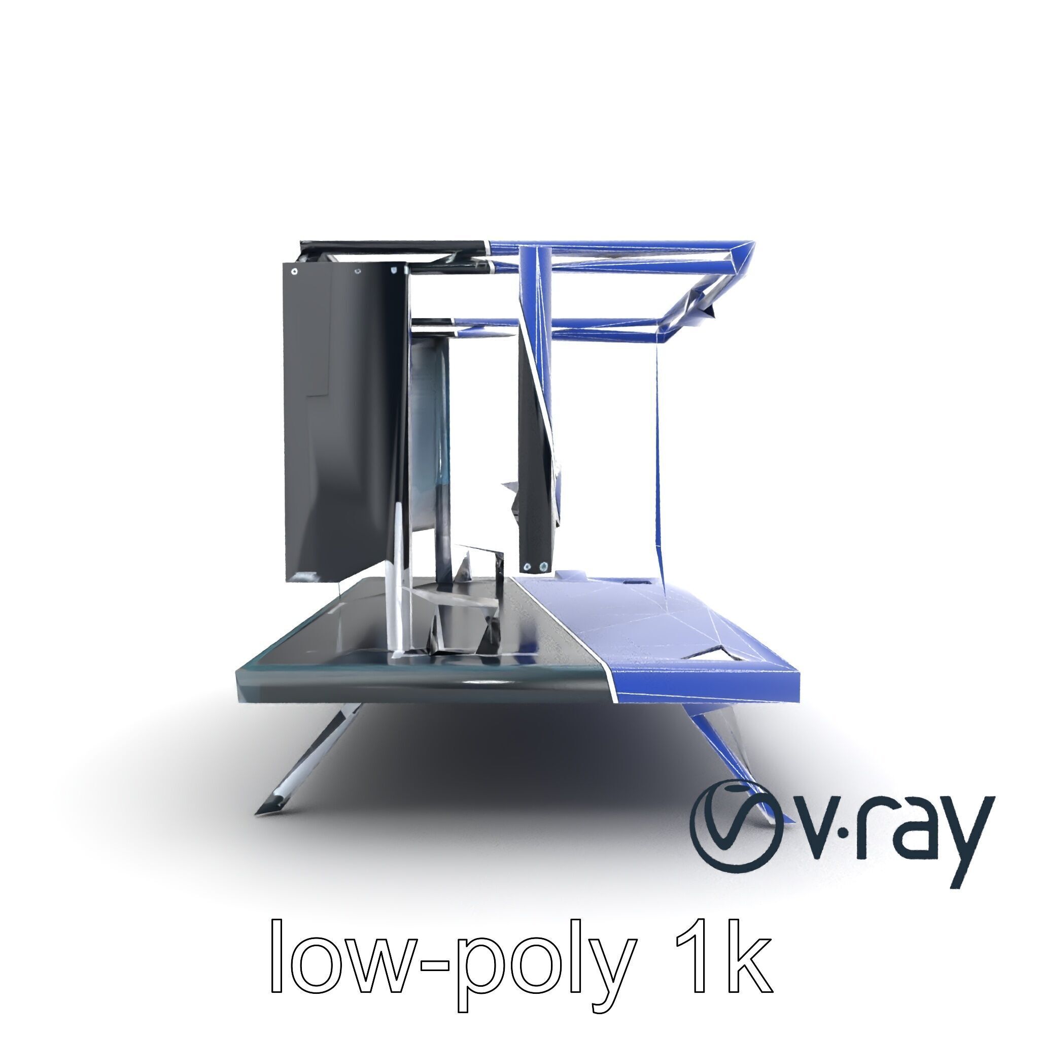 Skyline DJ Booth Modular LED Panels model pack Low-poly 3D model_21