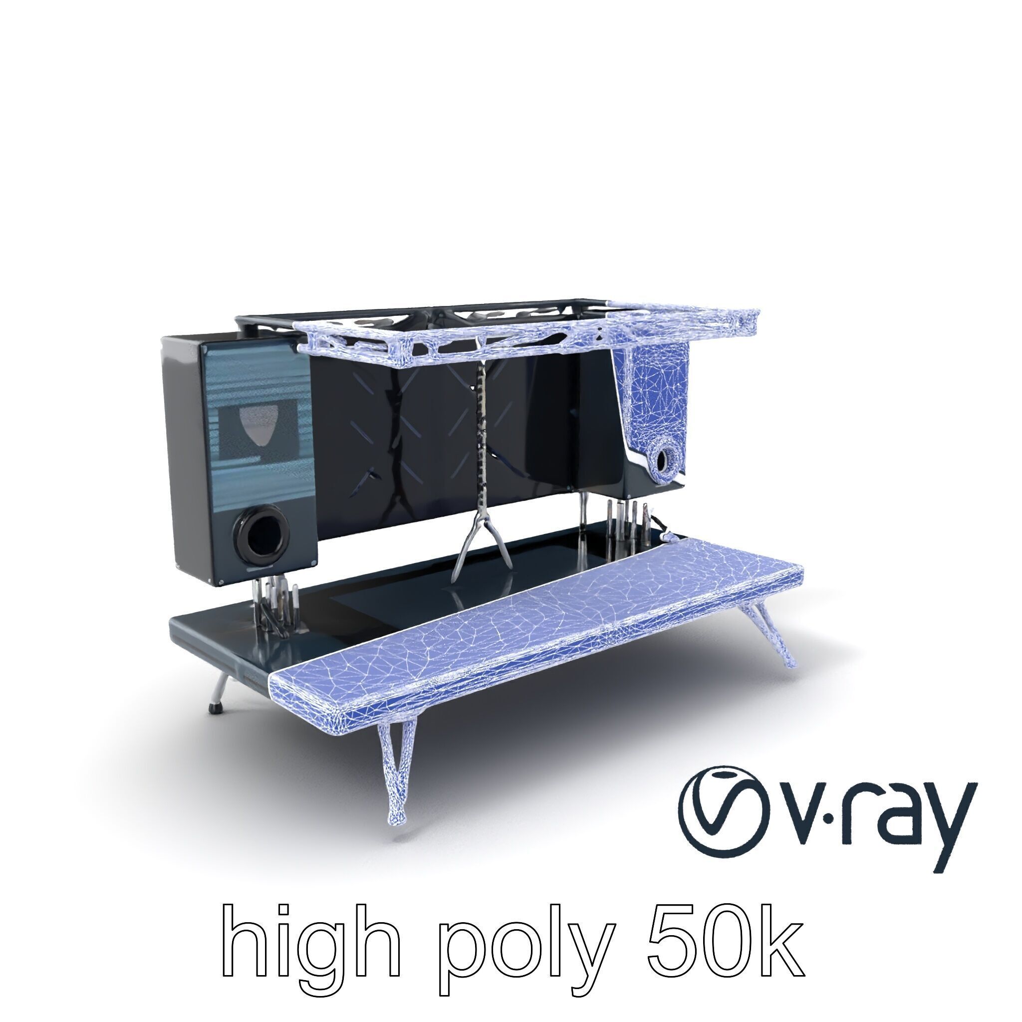 Skyline DJ Booth Modular LED Panels model pack Low-poly 3D model_8