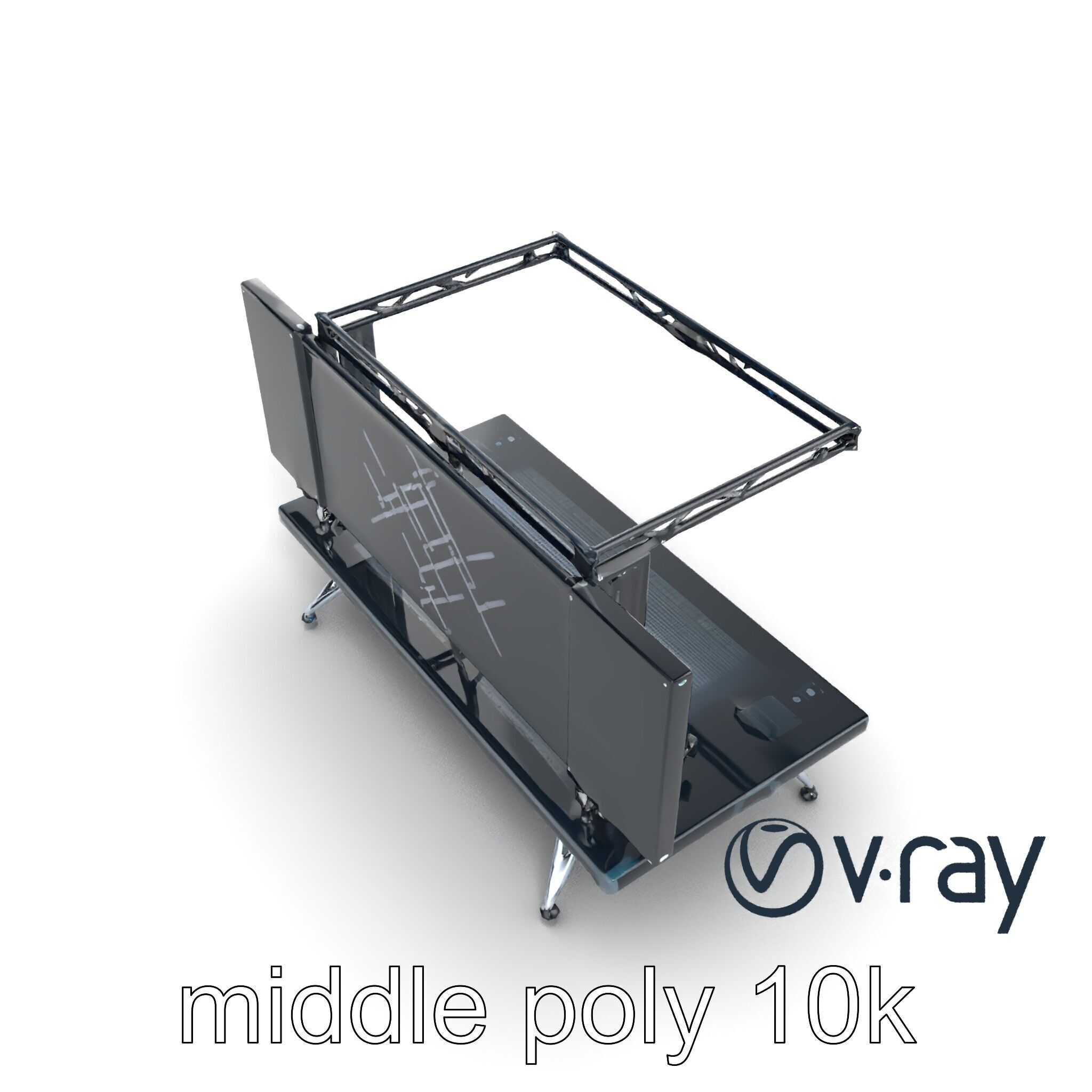 Skyline DJ Booth Modular LED Panels model pack Low-poly 3D model_22