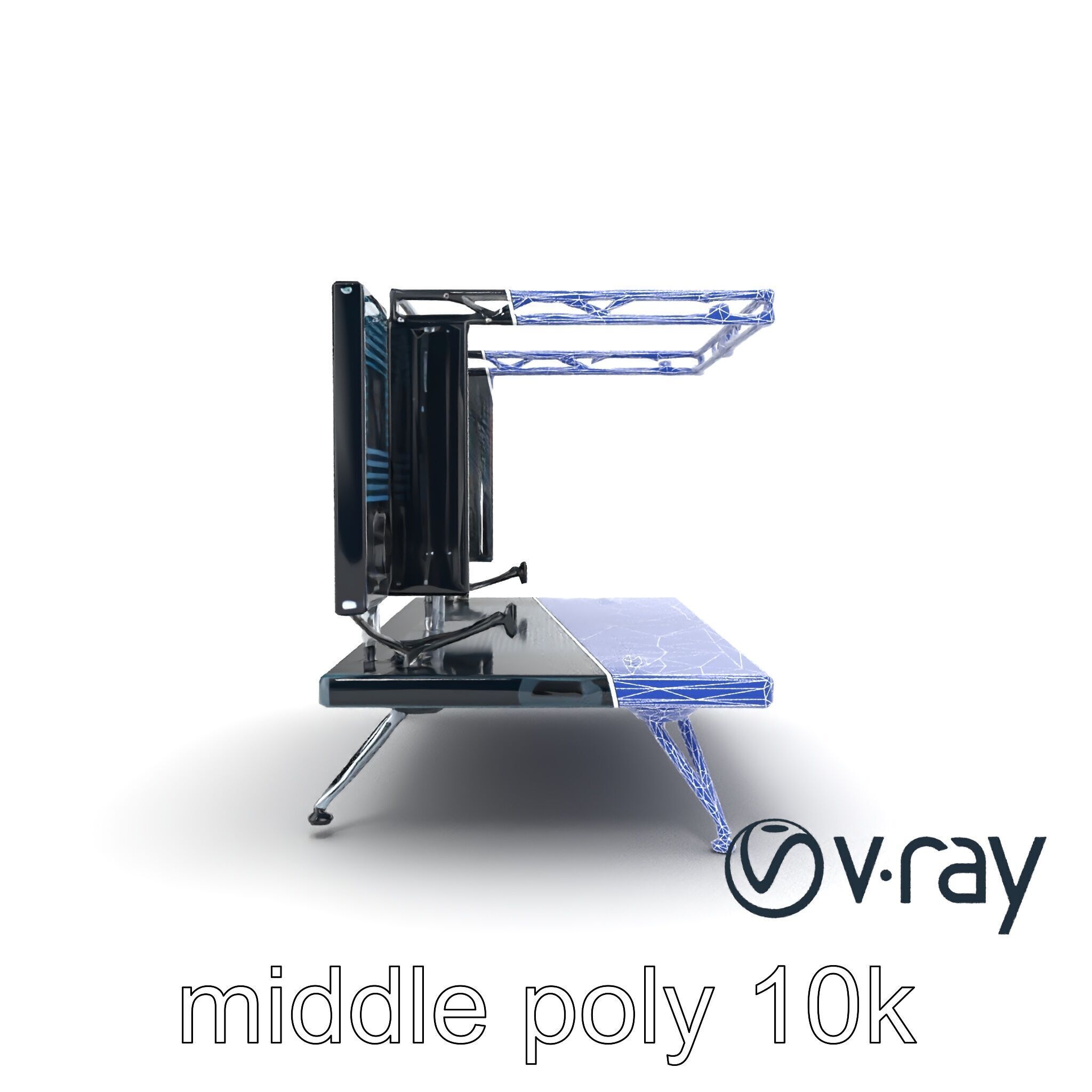 Skyline DJ Booth Modular LED Panels model pack Low-poly 3D model_16