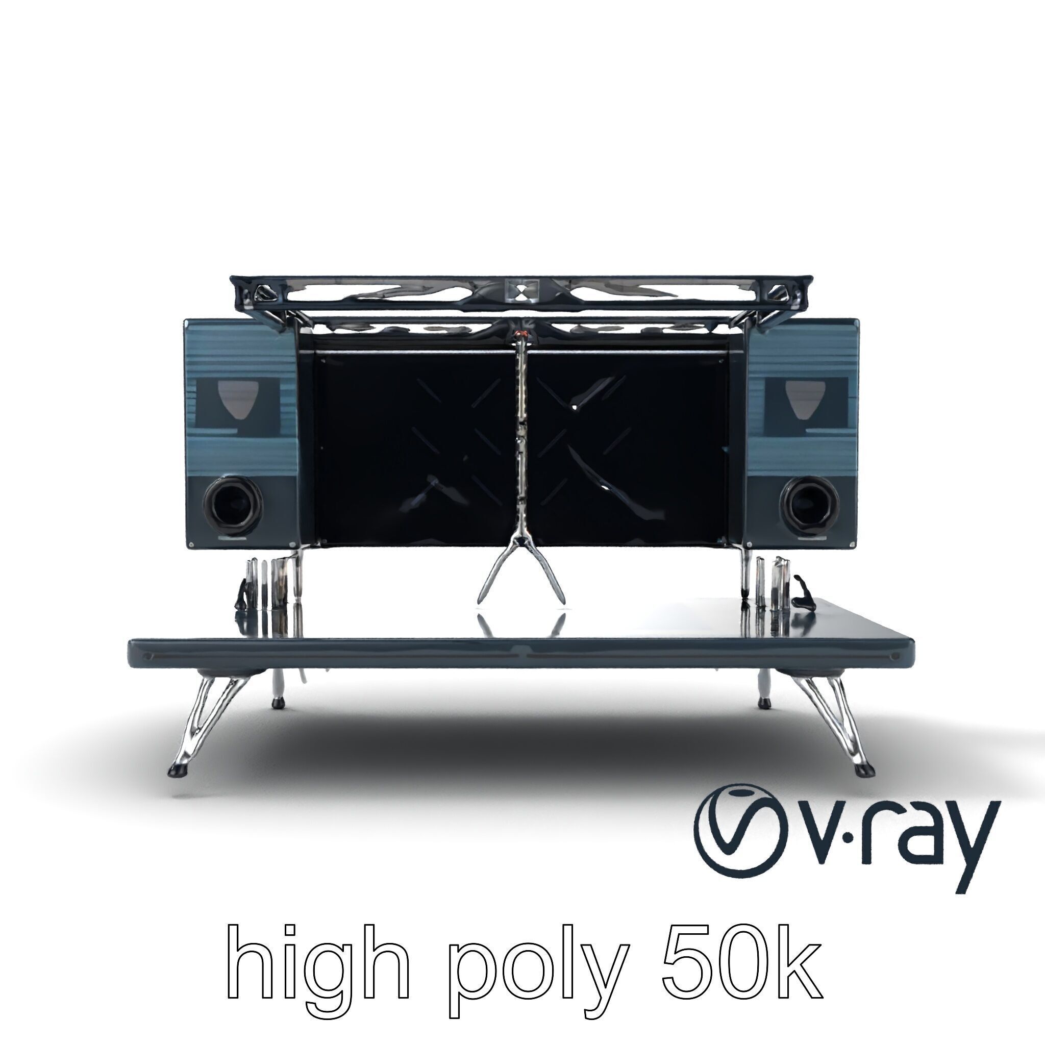 Skyline DJ Booth Modular LED Panels model pack Low-poly 3D model_13