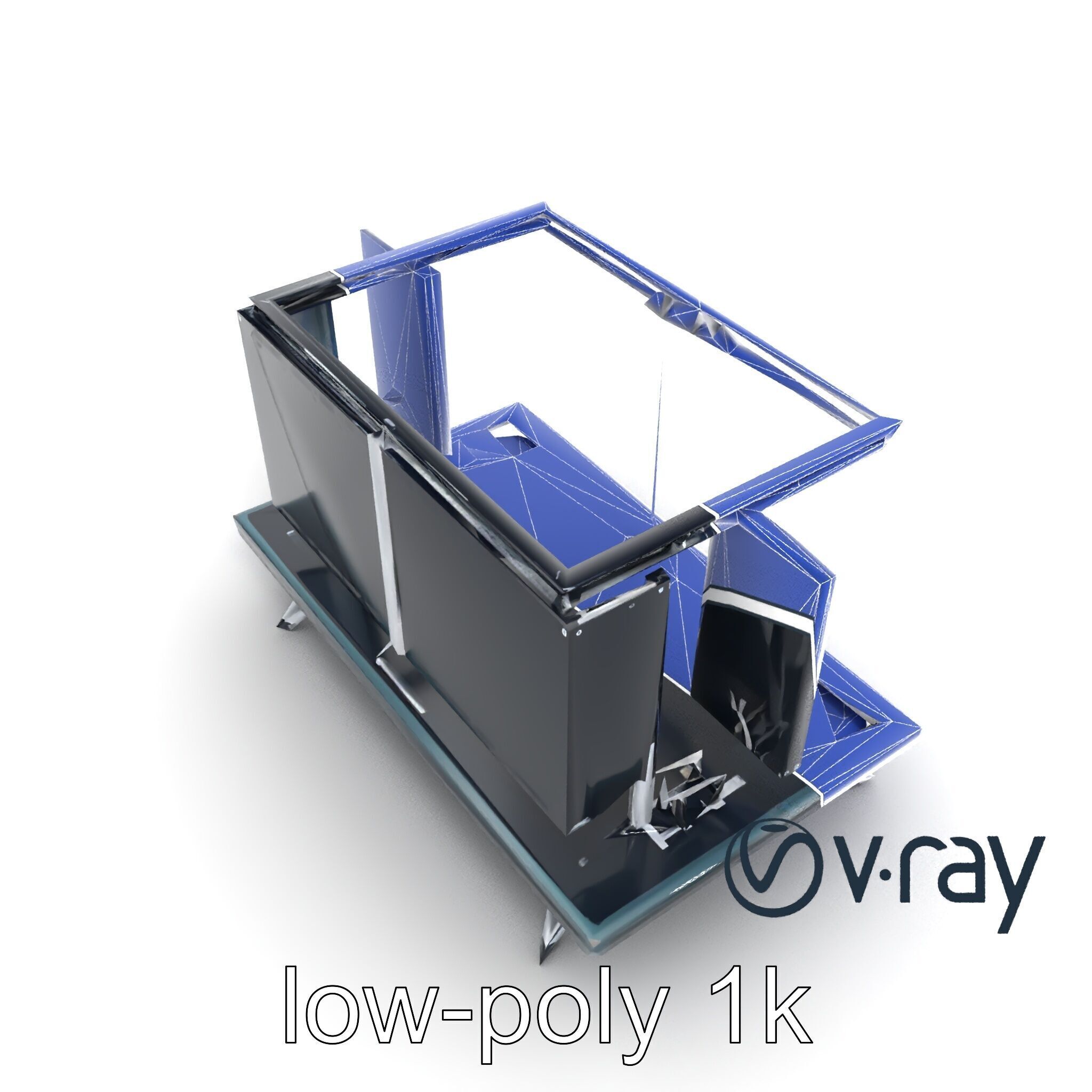 Skyline DJ Booth Modular LED Panels model pack Low-poly 3D model_30