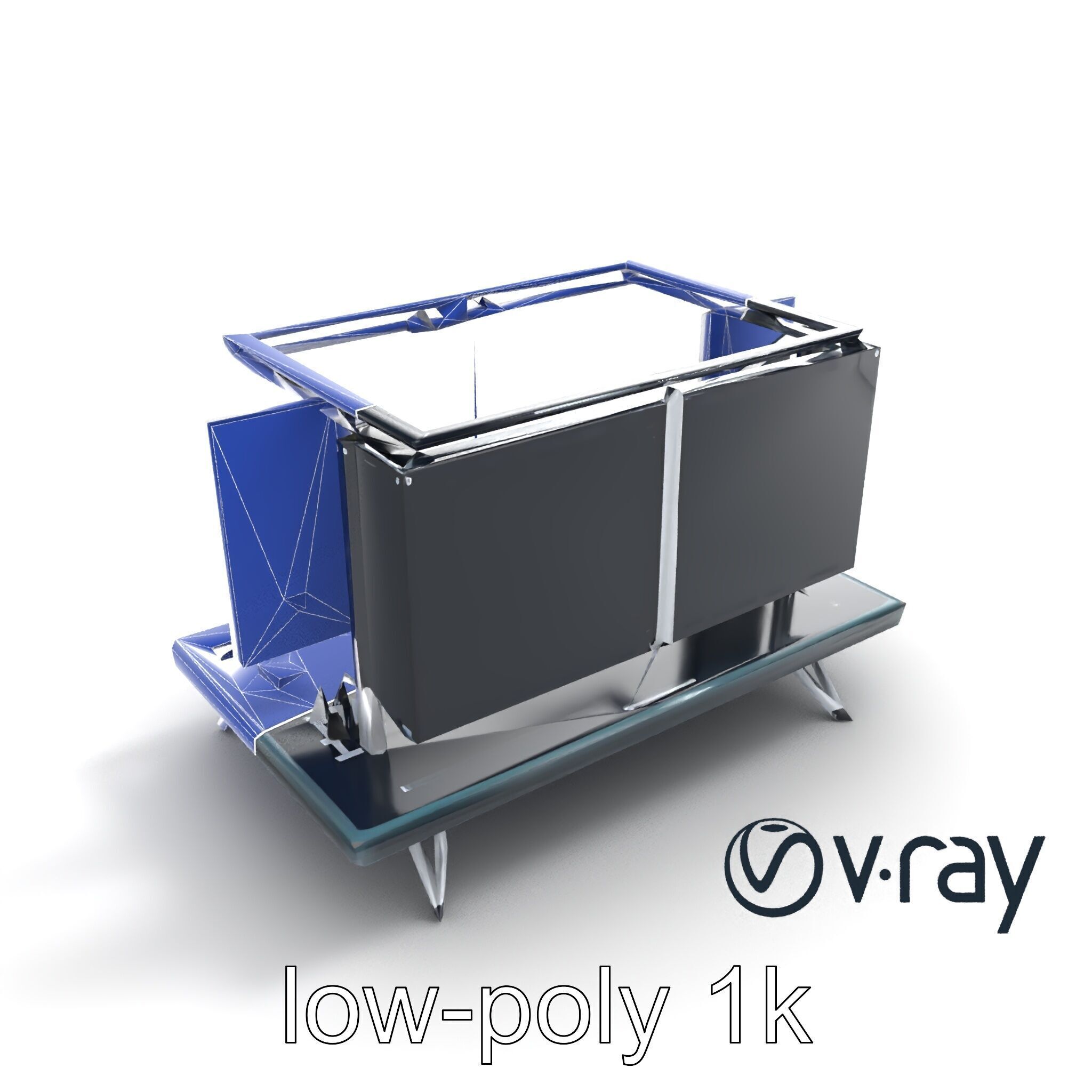 Skyline DJ Booth Modular LED Panels model pack Low-poly 3D model_17