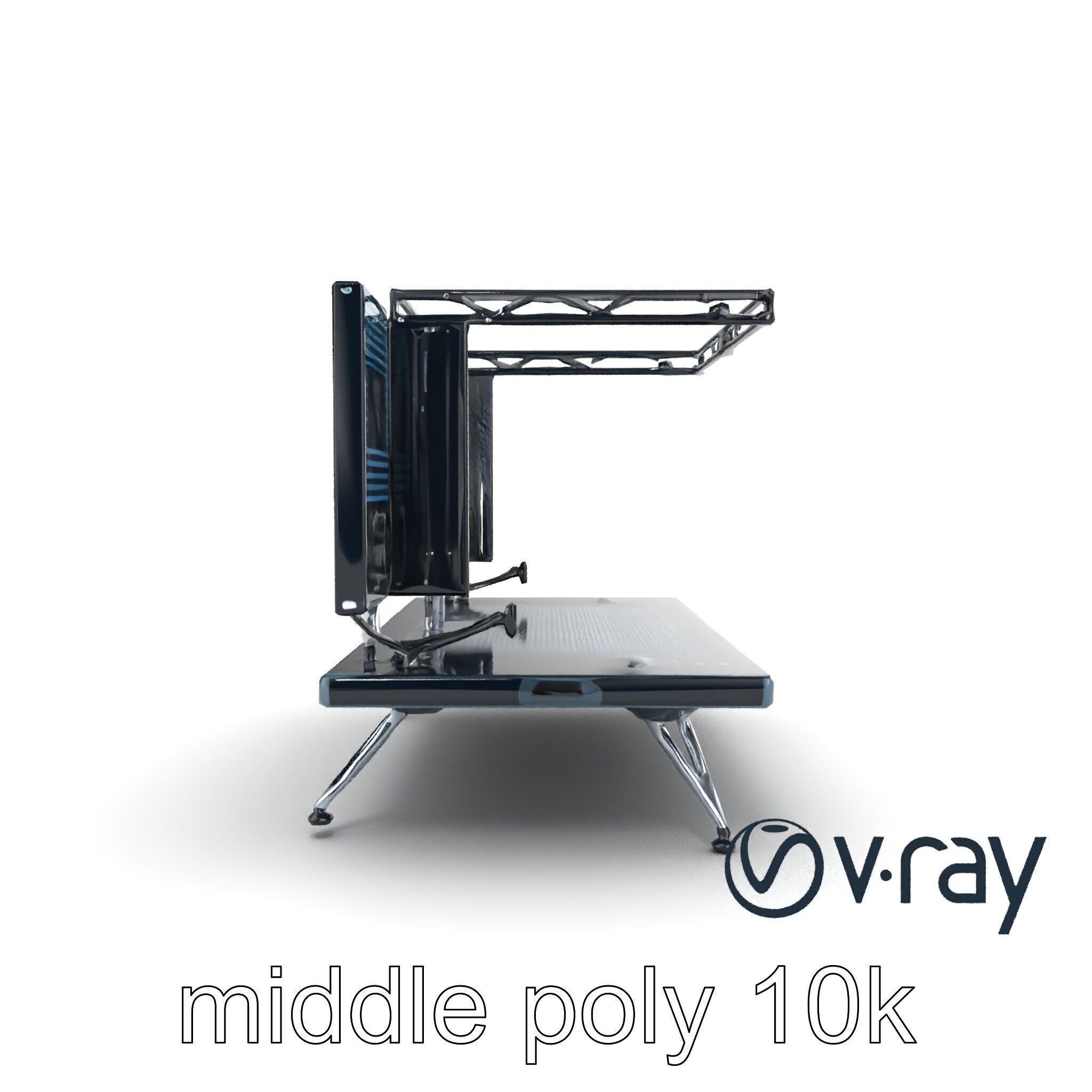 Skyline DJ Booth Modular LED Panels model pack Low-poly 3D model_25