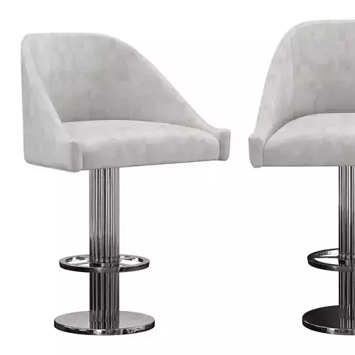 Leisure Memory Swivel Bar Stool 3D model