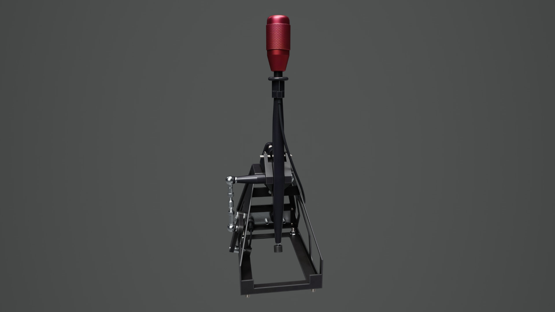 Short Shifter 01 - Variation A - Red Low-poly 3D model_12
