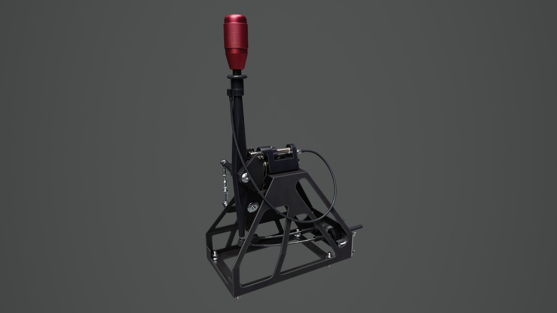 Short Shifter 01 - Variation A - Red Low-poly 3D model_2