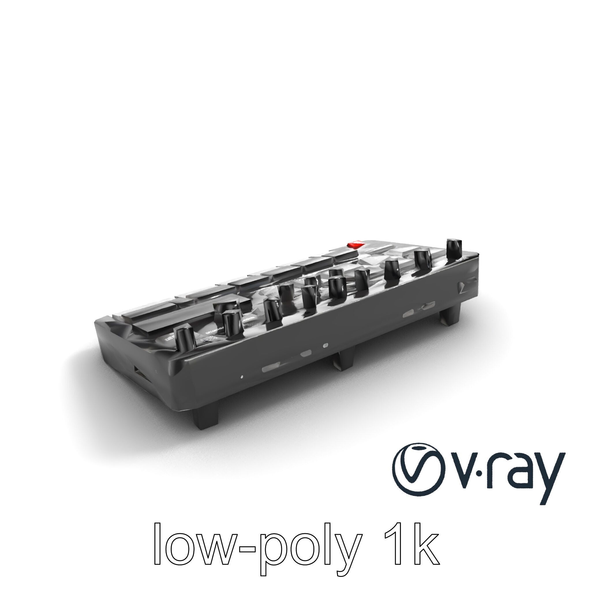 DroneCore Drum Machine model pack with step sequencer and car... Low-poly 3D model_7