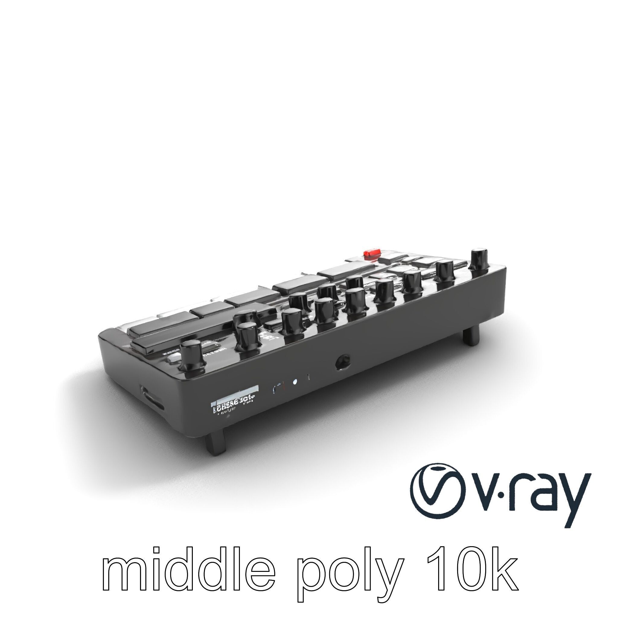 DroneCore Drum Machine model pack with step sequencer and car... Low-poly 3D model_6