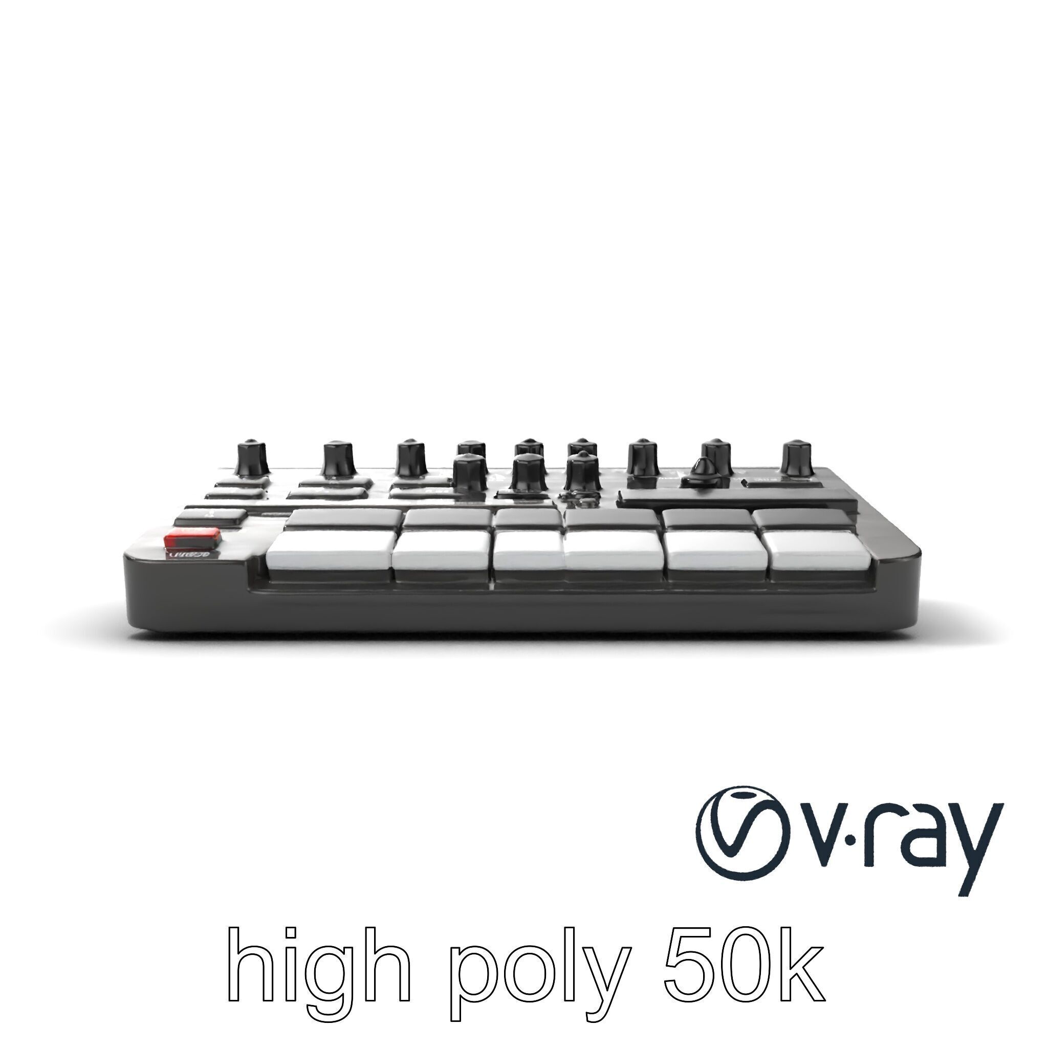 DroneCore Drum Machine model pack with step sequencer and car... Low-poly 3D model_17