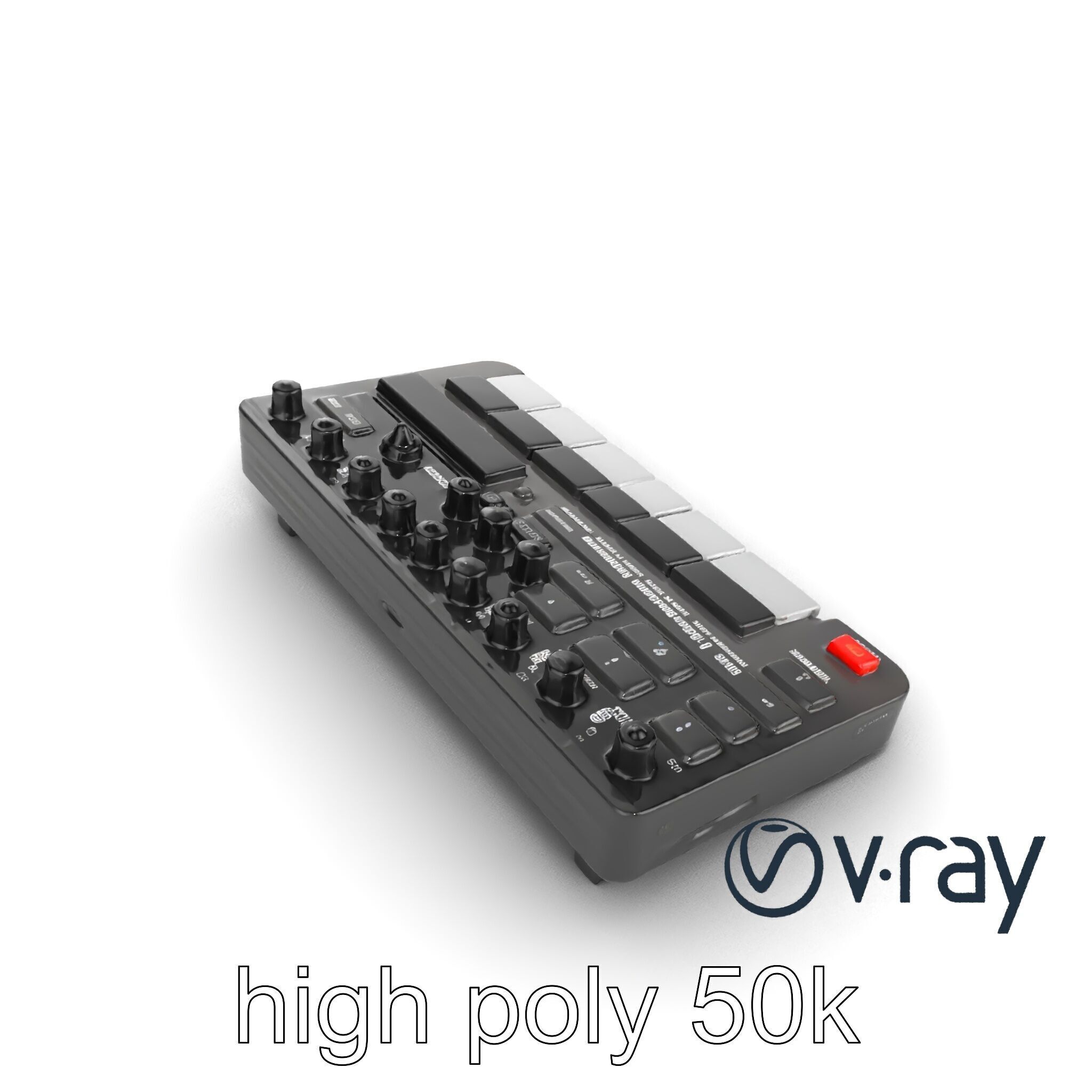 DroneCore Drum Machine model pack with step sequencer and car... Low-poly 3D model_23