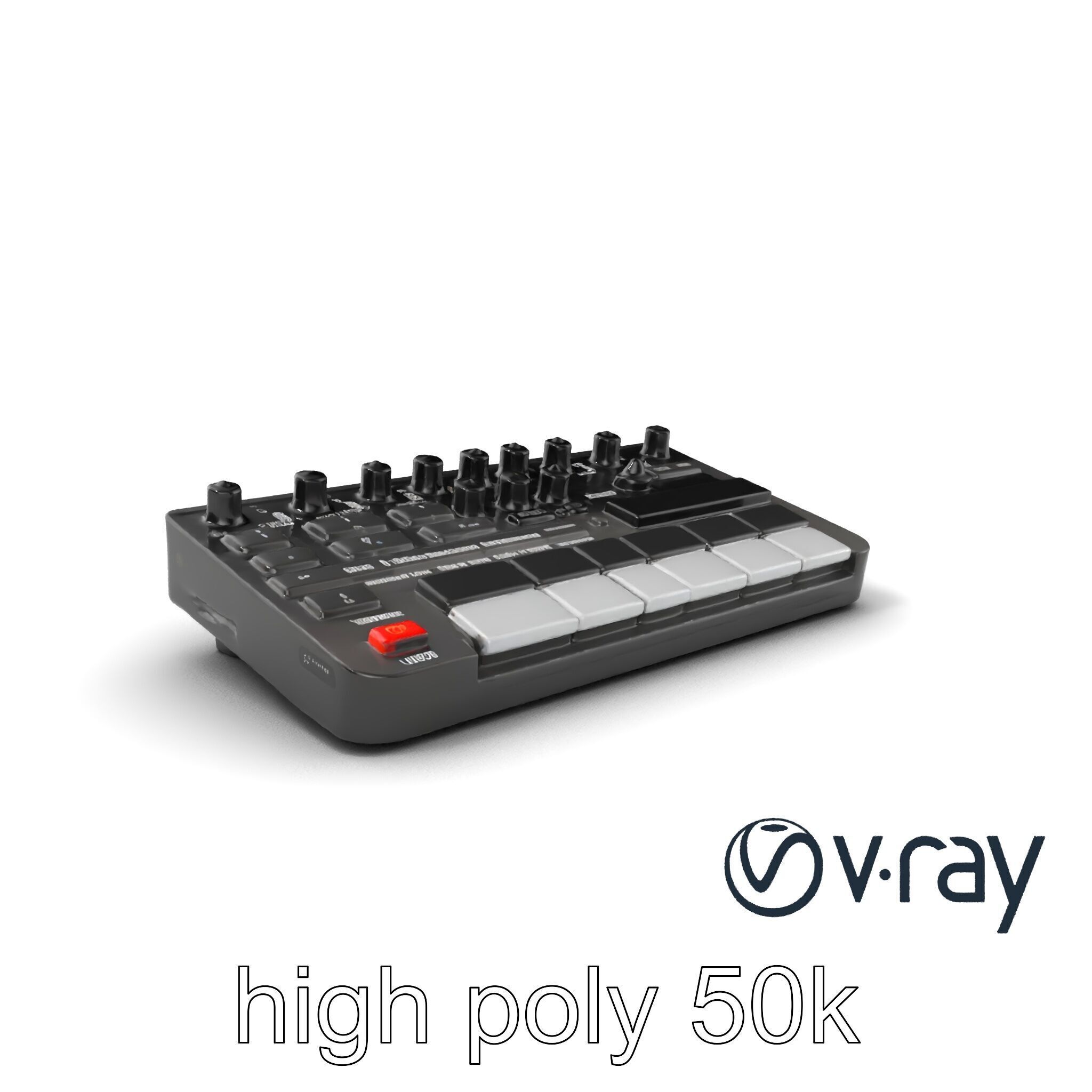 DroneCore Drum Machine model pack with step sequencer and car... Low-poly 3D model_5