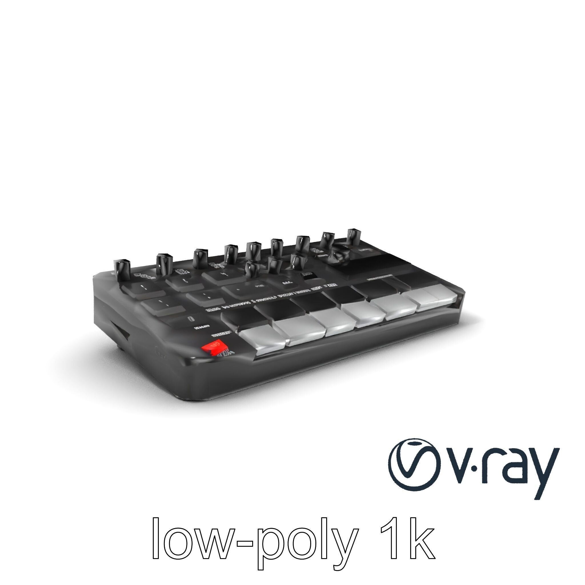 DroneCore Drum Machine model pack with step sequencer and car... Low-poly 3D model_2